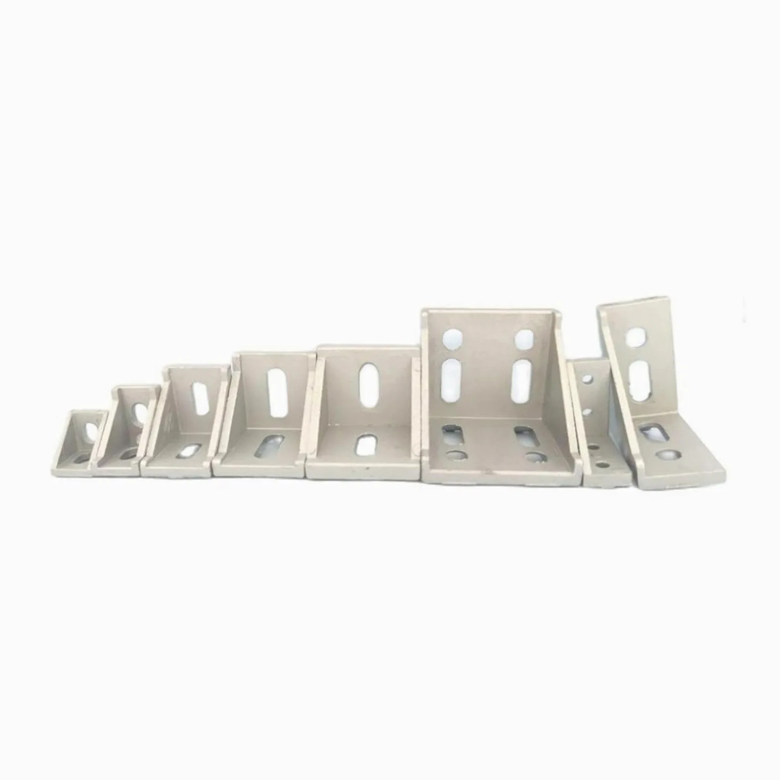 20/30/40/45/60 Złącze profilu aluminiowego Frezowanie CNC | Uniwersalne łączniki do mebli wiszących do półek, szafek i krzeseł(6060 Sliver)
