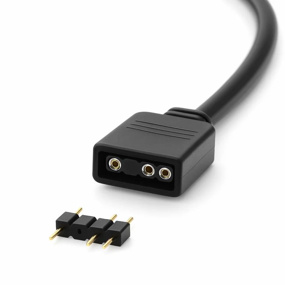 Gebildet Kabel Rozdzielający ARGB 1 do 2, 5V 3-pin Adresowalny Przedłużający RGB do Wentylatorów PC