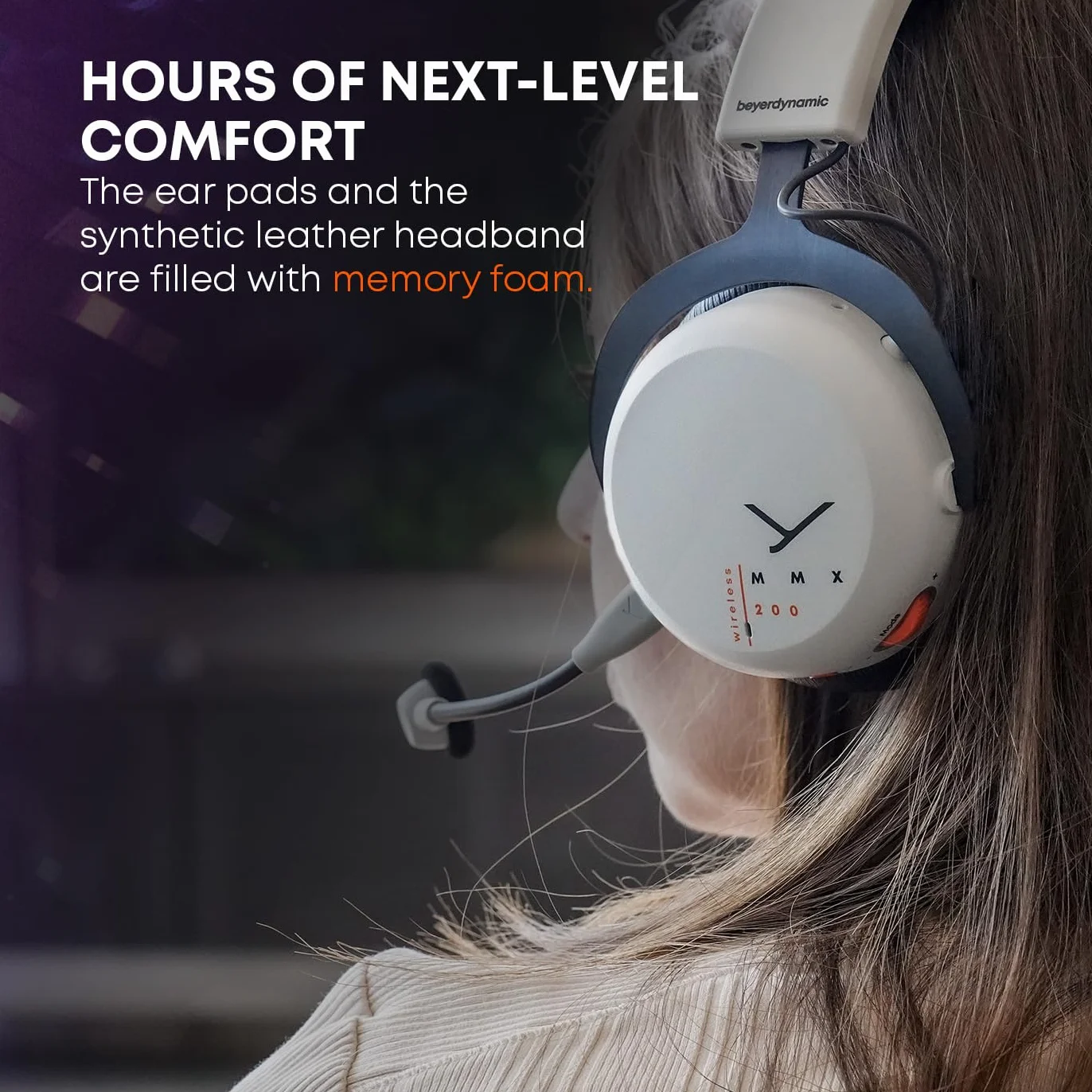 beyerdynamic MMX 200 bezprzewodowy zestaw słuchawkowy do gier z mikrofonem, szary
