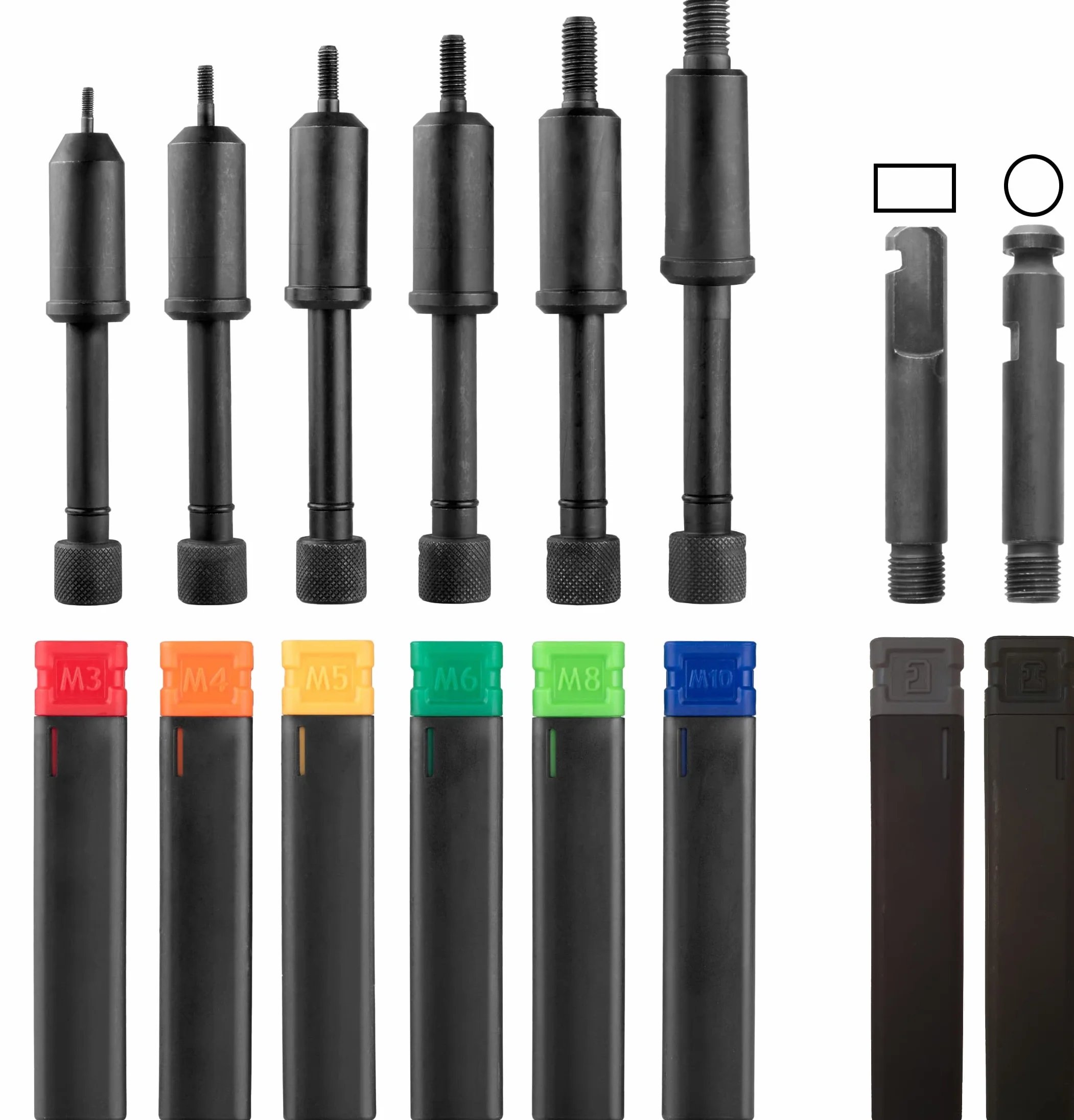 Ręczne szczypce do nitów zrywalnych i nitów gwintowanych, szczypce do nitonakrętek M3-M10 i nitów pop 2,4 – 6,4 mm, z aluminium, mosiądzu, stali i stali nierdzewnej, szczypce do nitów w