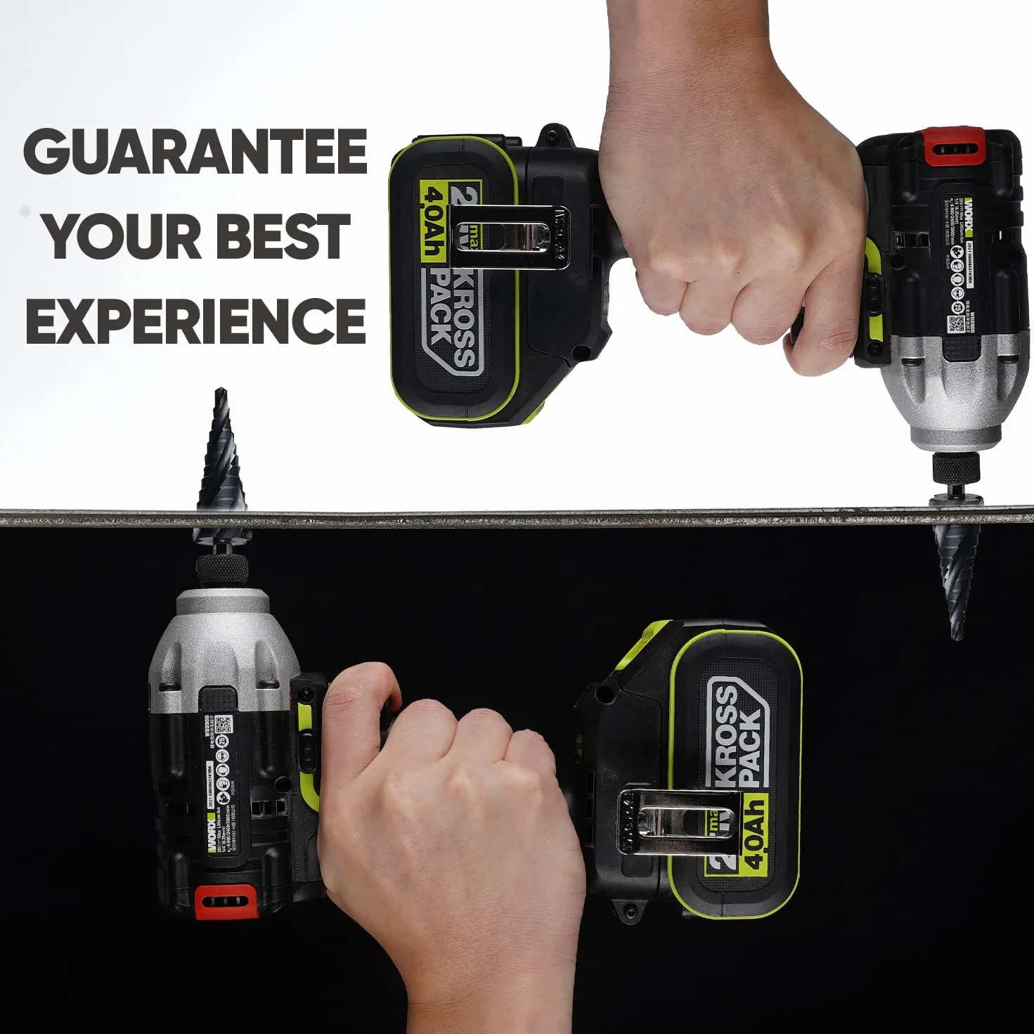 toolant® Kobalt HSS wiertło stopniowe [trzon 6,35mm] - Ø 4-22mm Cztery spiralne rowki wiertło stopniowe, do metalu, stali nierdzewnej, tworzywa sztucznego, drewna - 10 stopni wiertło stożkowe