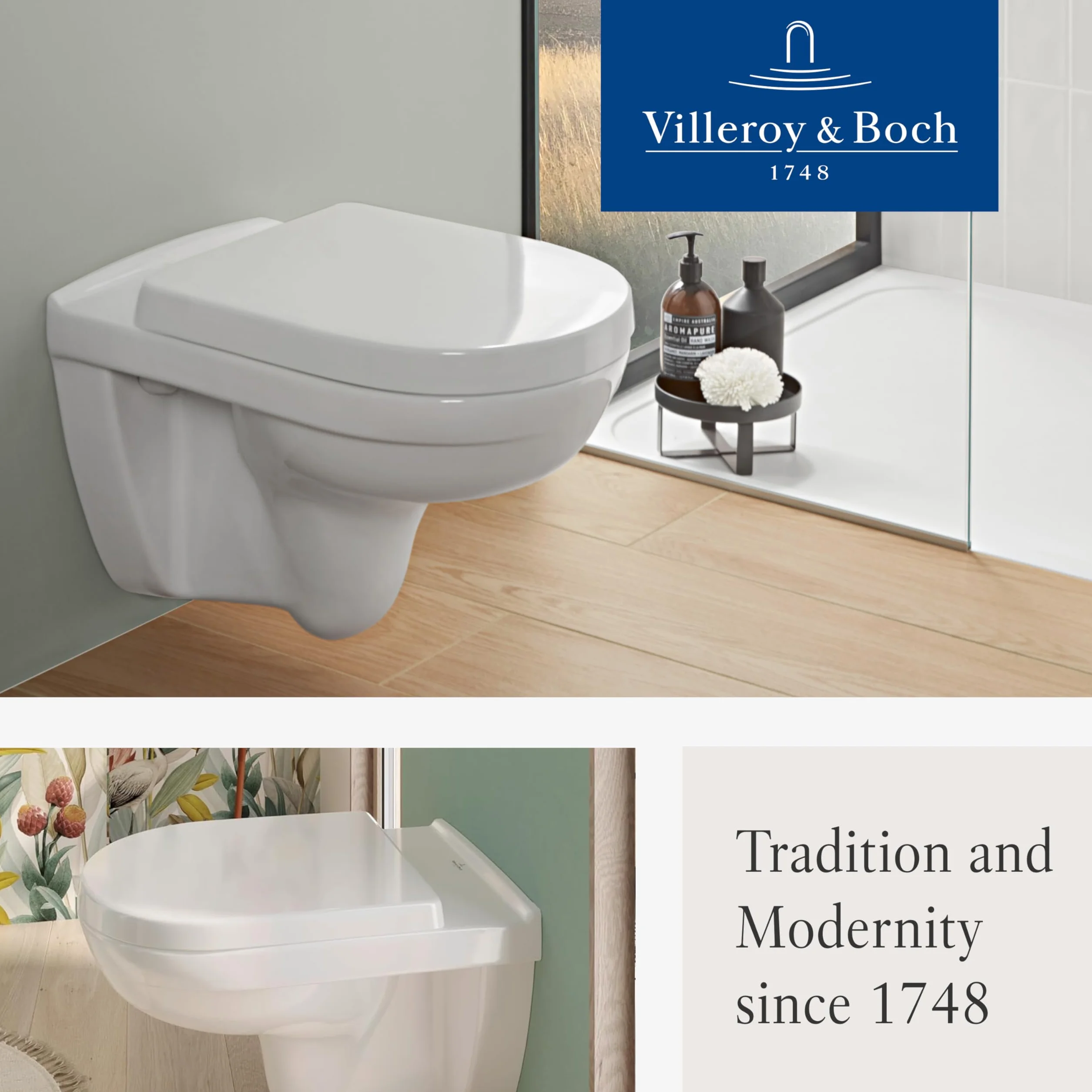 Villeroy & Boch o.Novo – Deska sedesowa z mechanizmem cichego zamykania - Zdejmowana, nietłukąca deska z duroplast - Oryginalna część zamienna - Kształt D - Biały alpejski, błyszczący