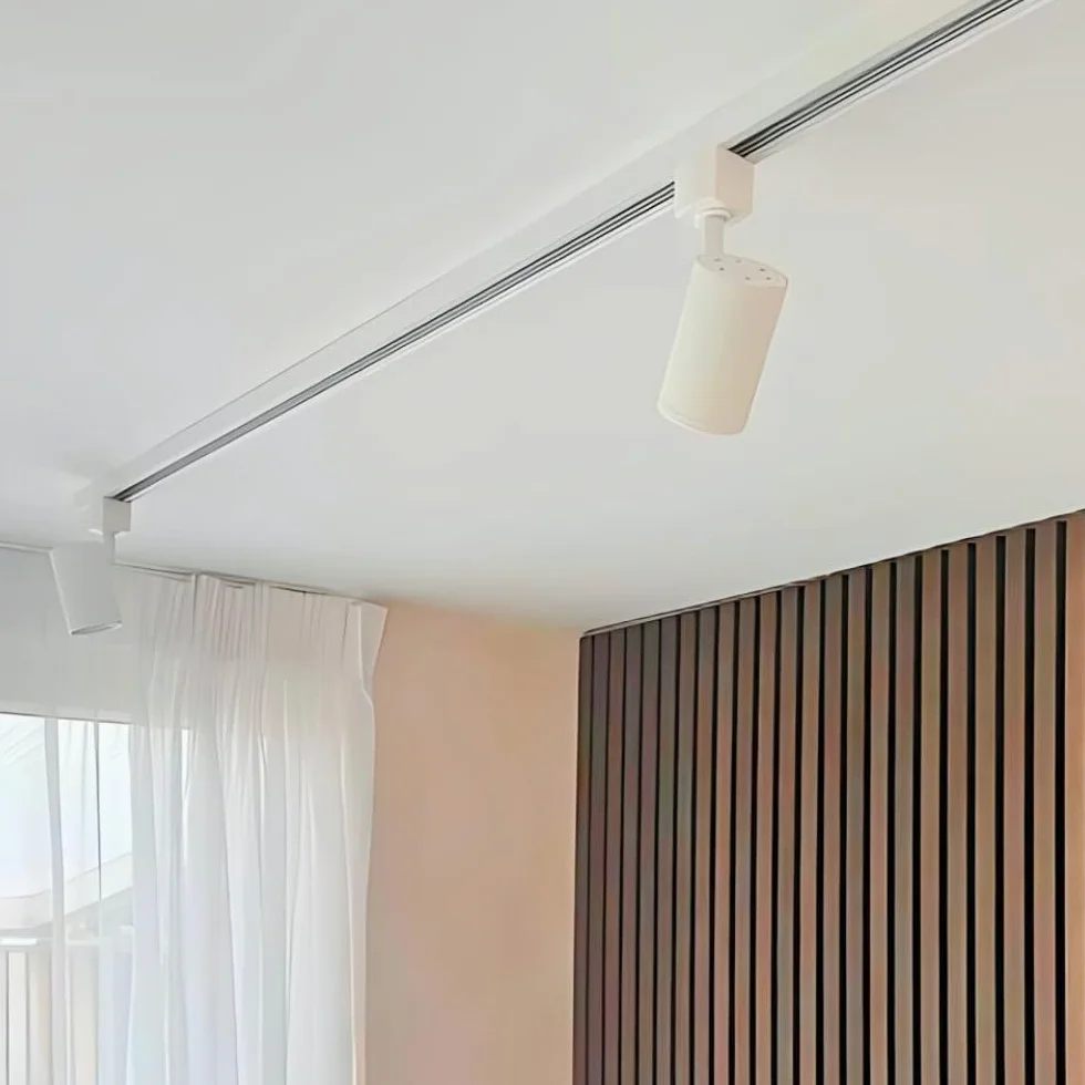 Focus III – 1-fazowe oświetlenie szyny GU10-100 cm, kształt litery I, z 3 punktami, system szyn w kolorze białym, łatwa instalacja, wydajne oświetlenie LED, nadaje się do czystego i atmosferycznego