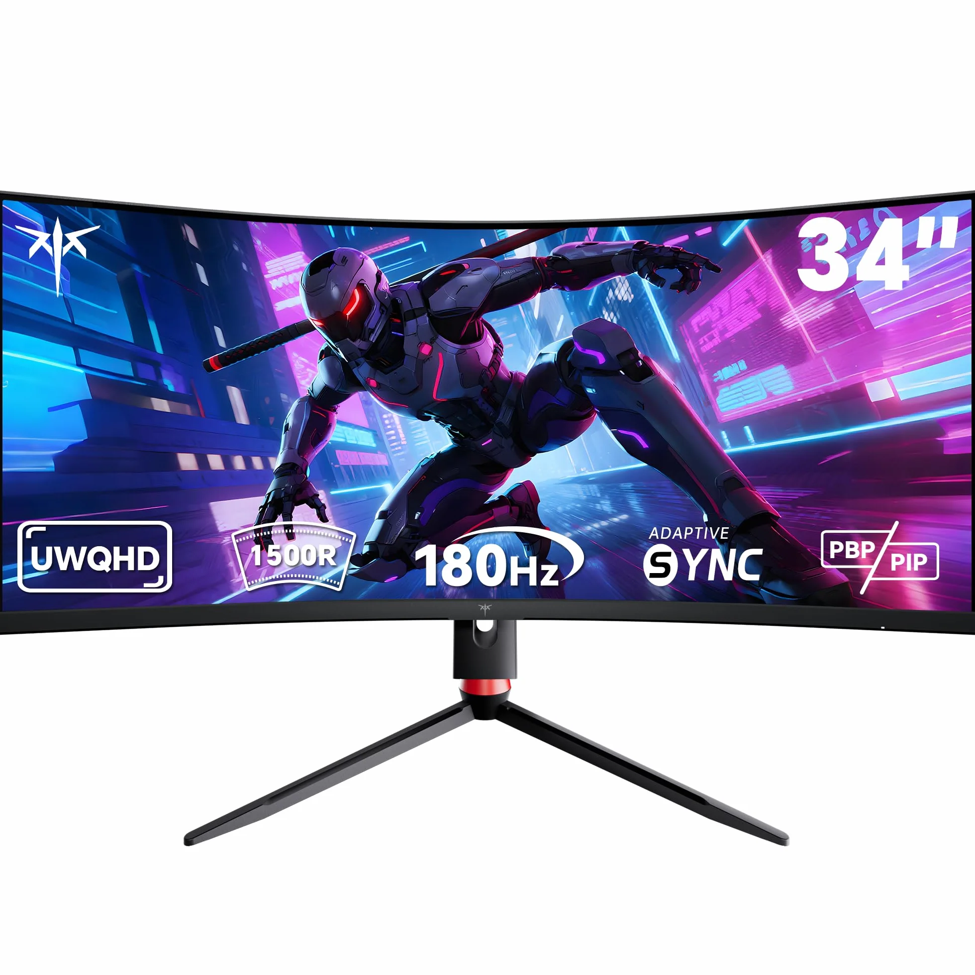 KTC H34S18S 34 cali UWQHD 180Hz monitor gamingowy VA 21:9 1500R 1ms MPRT HDR 10 G-Sync FreeSync