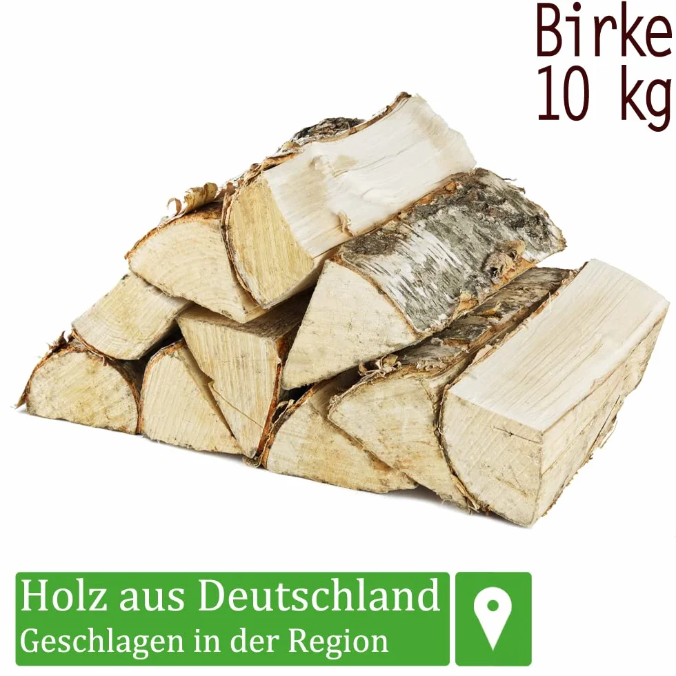 Brzozowe drewno kominkowe, do pieca i kominka, pieca kominkowego, paleniska, grilla, drewno opałowe w szczapach 25 cm, suszone komorowo, 10 kg Flameup