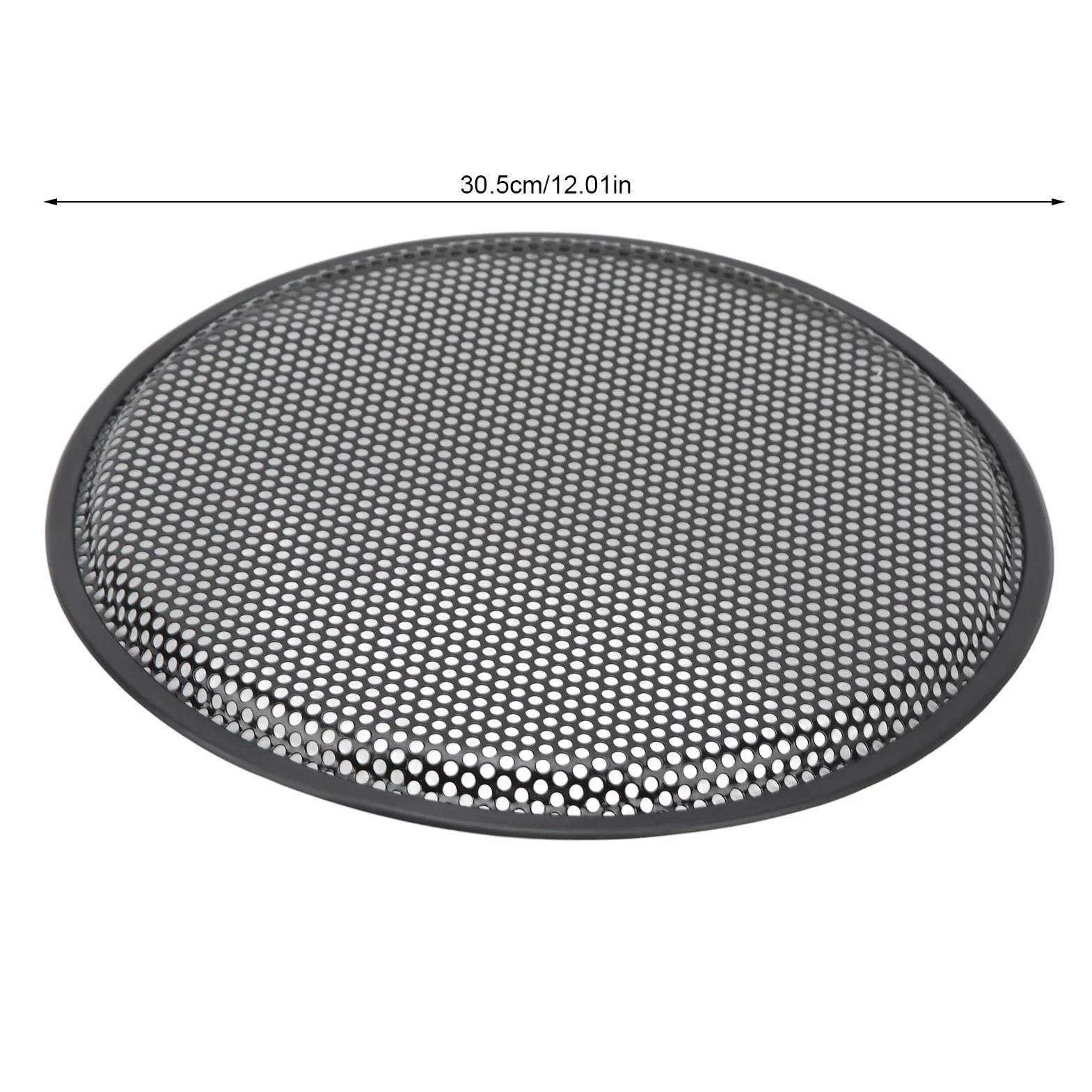 Maskownica Głośnika 12-calowa Kratka Głośnika Żelazny Subwoofer Okrągła Osłona Audio Mesh do Samochodu RV