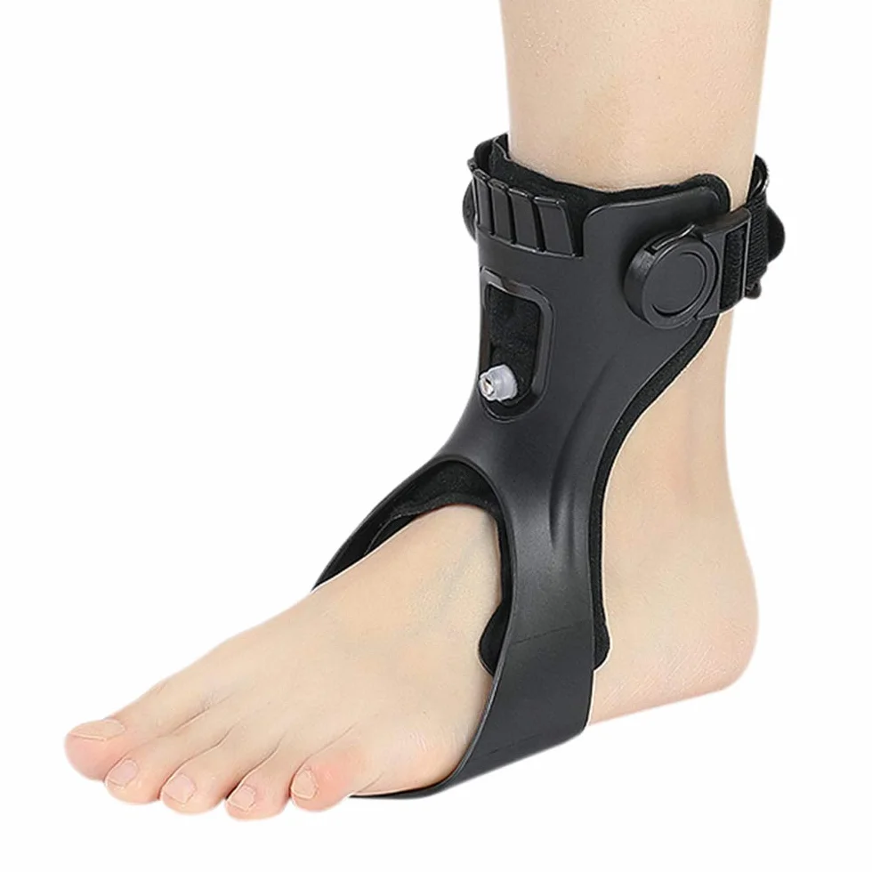 Drop Podpora stopy Drop Foot Brace Ortesi AFO AFOs Ortesi kostki Wsparcie z wygodnym nadmuchiwanym airbagiem dla hemiplejii, buty po udarze na wędrówki (prawa stopa, XL)