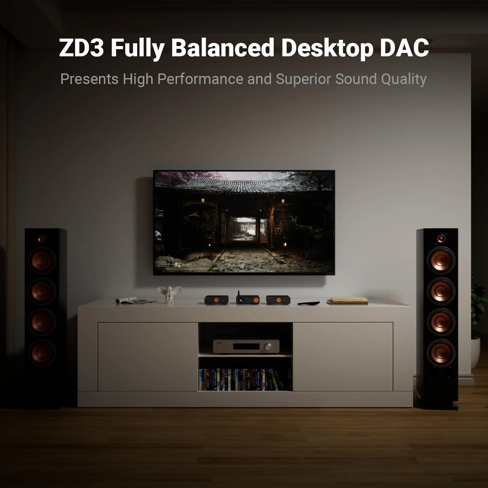 Fosi Audio ZD3 Pulpit Przedwzmacniacz DAC ES9039Q2M Zbalansowany Przetwornik Cyfrowo-Analogowy