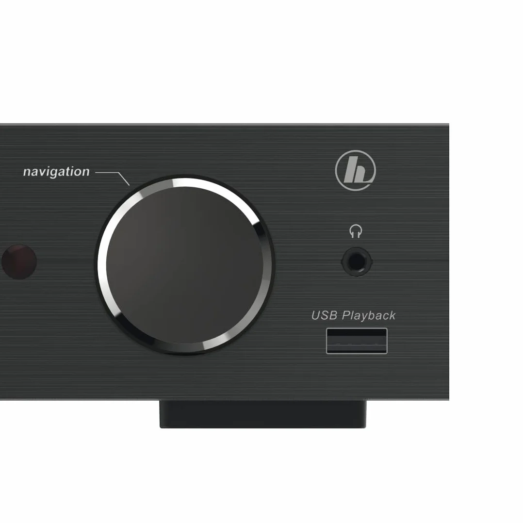 Hama Tuner HiFi DIT2006BT z radiem internetowym, DAB/DAB+, Bluetooth (tuner HiFi z radiem internetowym, radio cyfrowe/FM, Wi-Fi, odbiornik stereo Spotify, pilot zdalnego sterowania, USB/AUX, budzik)
