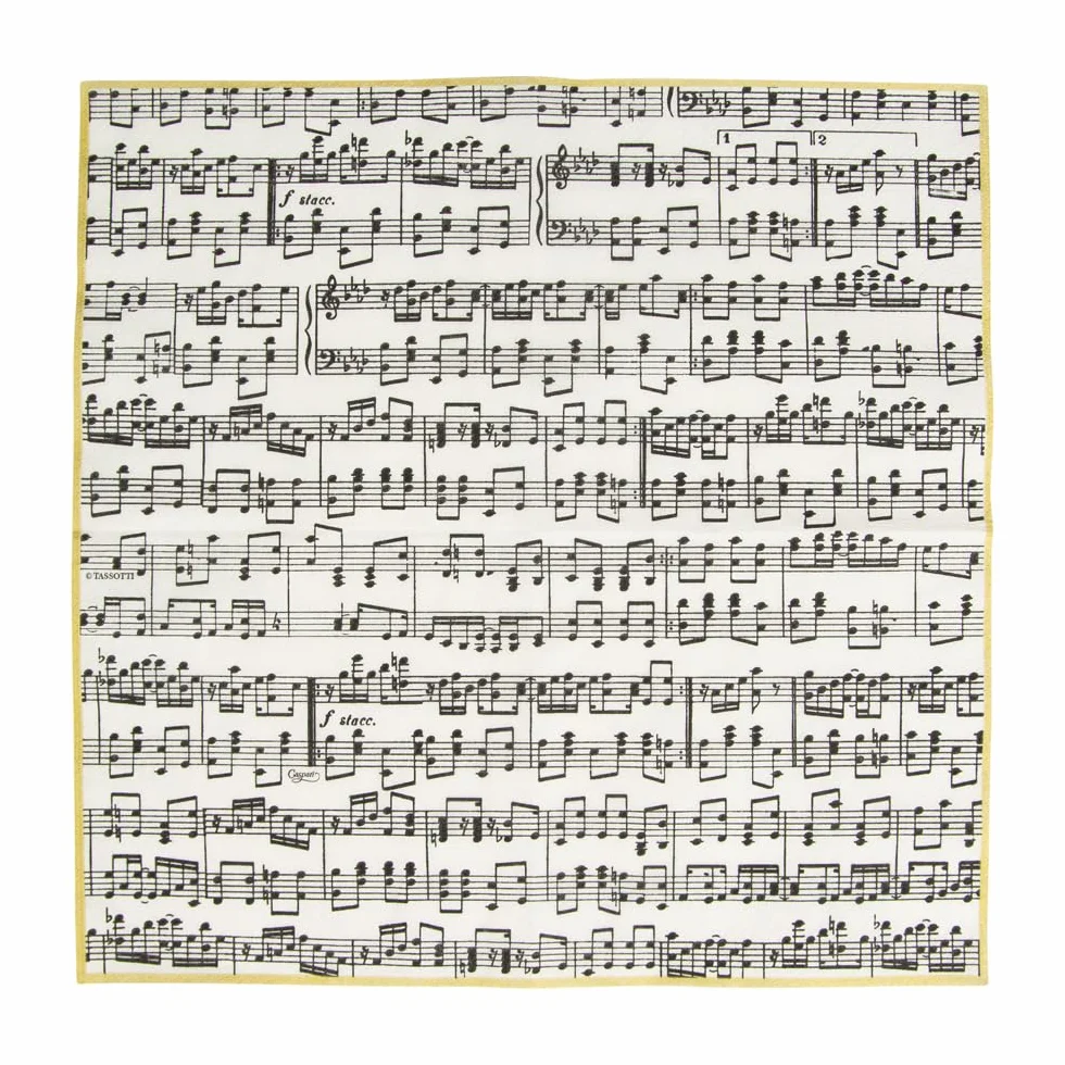 Caspari Musica papierowe serwetki obiadowe, 20 sztuk