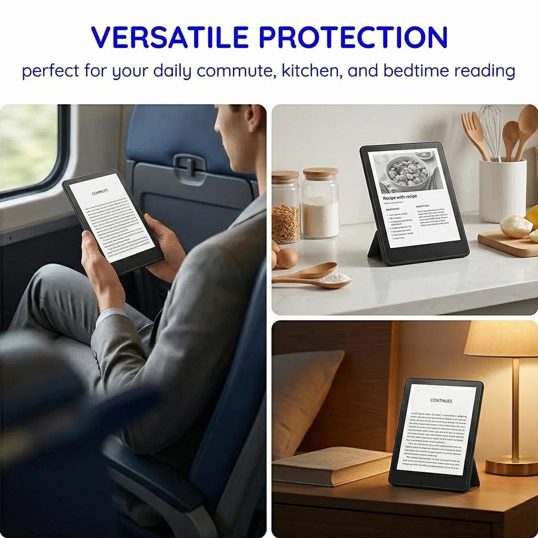 Matowa folia ochronna na wyświetlacz kompatybilna z Kindle Paperwhite 7 cali (12. generacja 2024) i Colorsoft Signature Edition - materiał PET premium z pełną ochroną