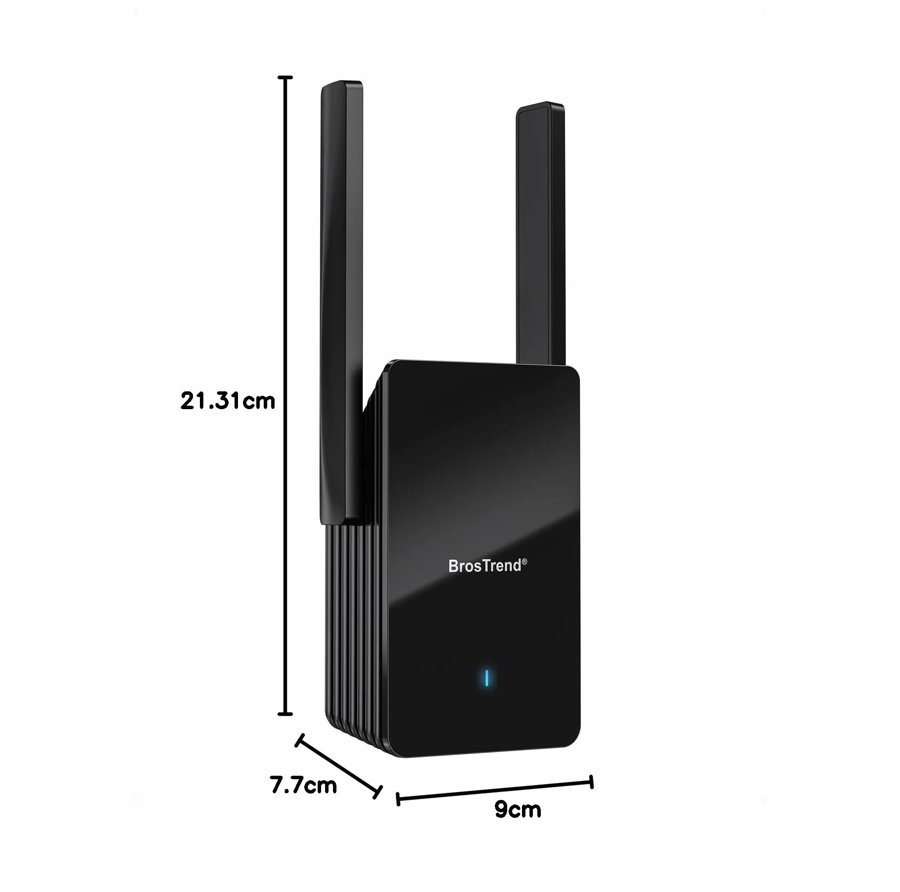 BrosTrend WiFi 6 AX3000 Wzmacniacz sygnału WiFi, wzmacniacz zasięgu WiFi, wzmacniacz szerokopasmowego WiFi z portem Gigabit, dwupasmowy bezprzewodowy wzmacniacz internetu, łatwa instalacja, WPS