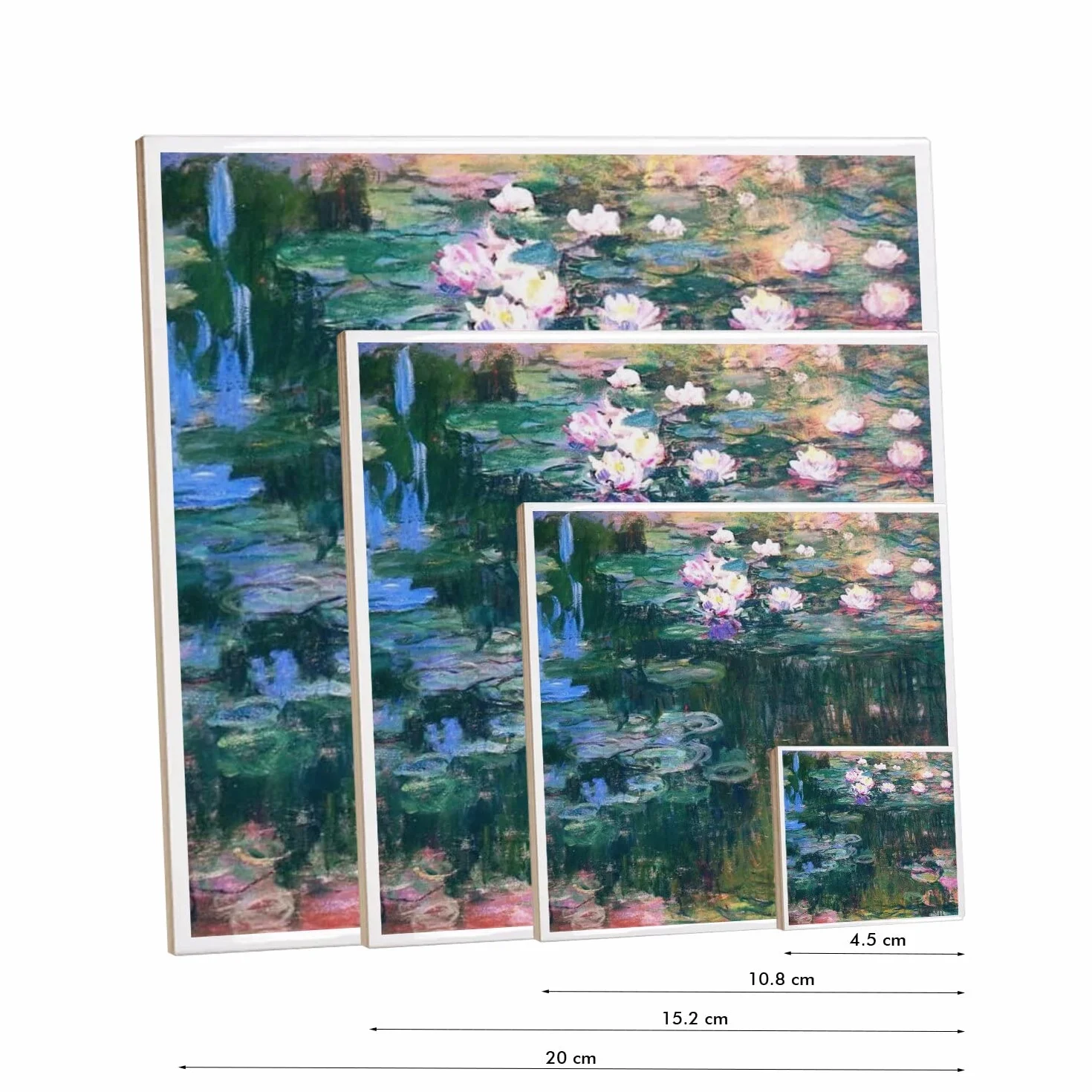 Fabulous Ceramiczne Płytki Dekoracyjne 10,8 x 10,8 cm - Monet Les Nympheas Malarstwo Francja