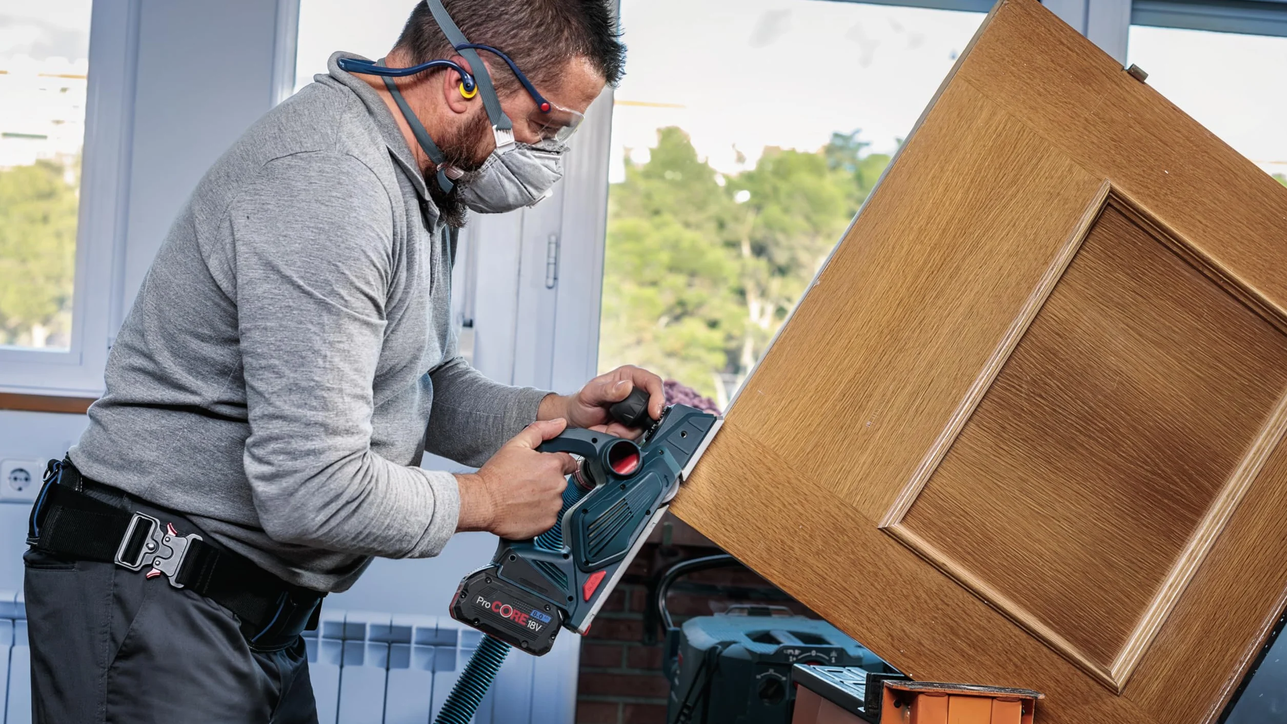 Bosch 10x Nóż PRO do strugów (do Płyty powlekane tworzywem sztucznym, Twarde drewno, 82 x 5,5 x 1,1 mm, Professional Akcesoria Strug, Strug bezprzewodowy)