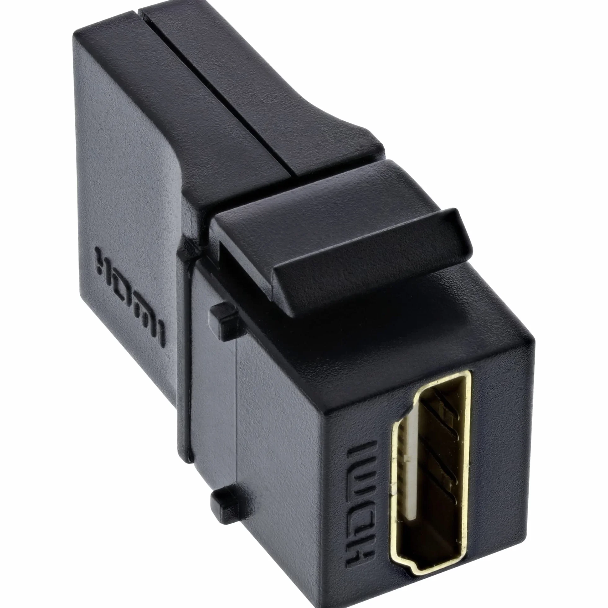 InLine 76202N HDMI Keystone Snap-In wkładka 4K/60 Hz, gniazdo HDMI A, czarny