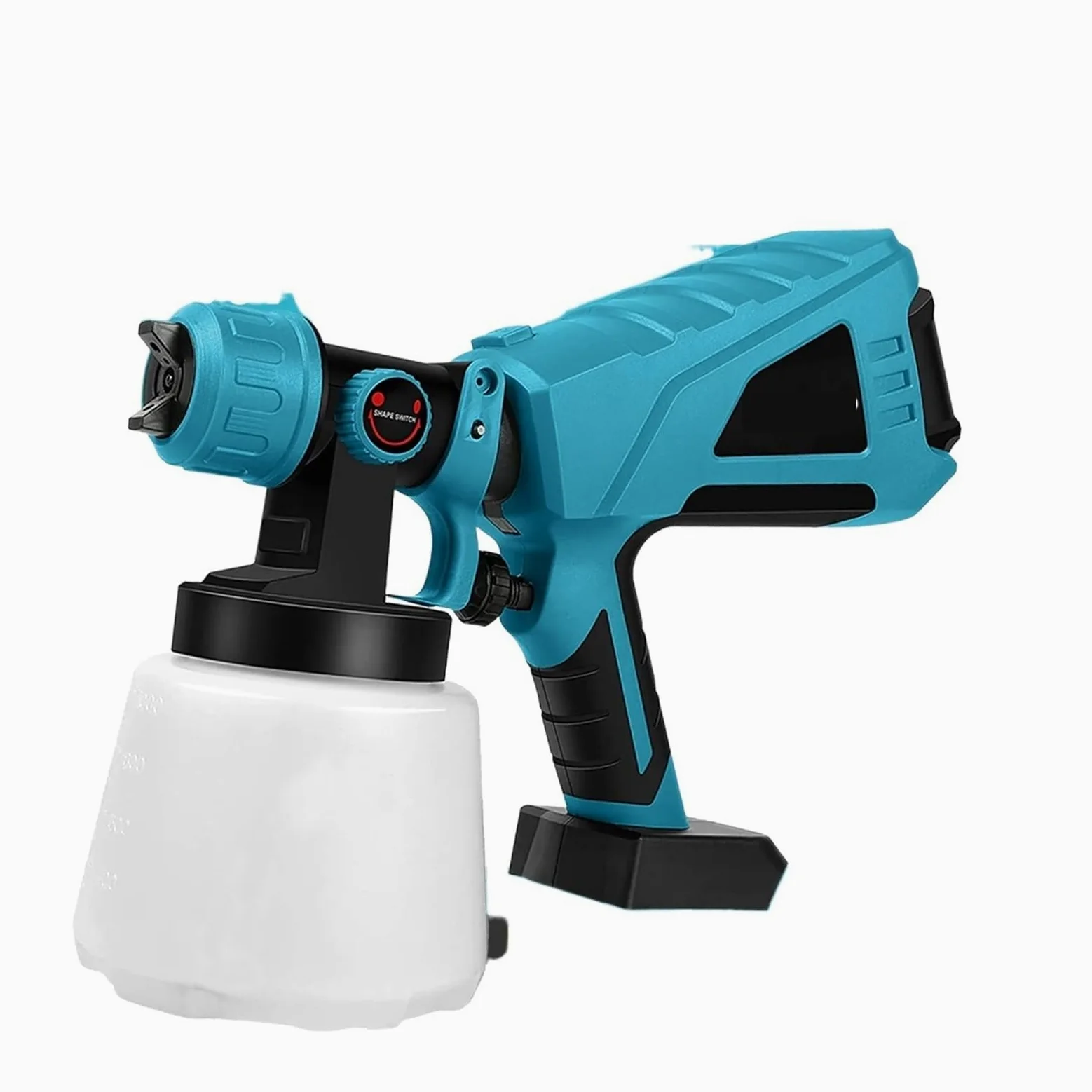 Pistolet natryskowy, 18V 1500W elektryczny bezprzewodowy pistolet natryskowy o dużej mocy pistolet do malowania mebli meble samochodowe powłoka stalowa aerograf do akumulatora 18V