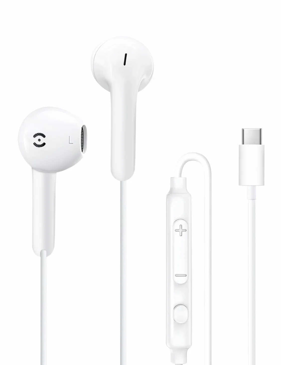Słuchawki USBC TH9 Douszne Earpods Type C z Mikrofonem Kompatybilne iPhone 15/16 iPad Pro Samsung Galaxy S25/S24/S23/A55/A53 Google Pixel Huawei Mi Oppo