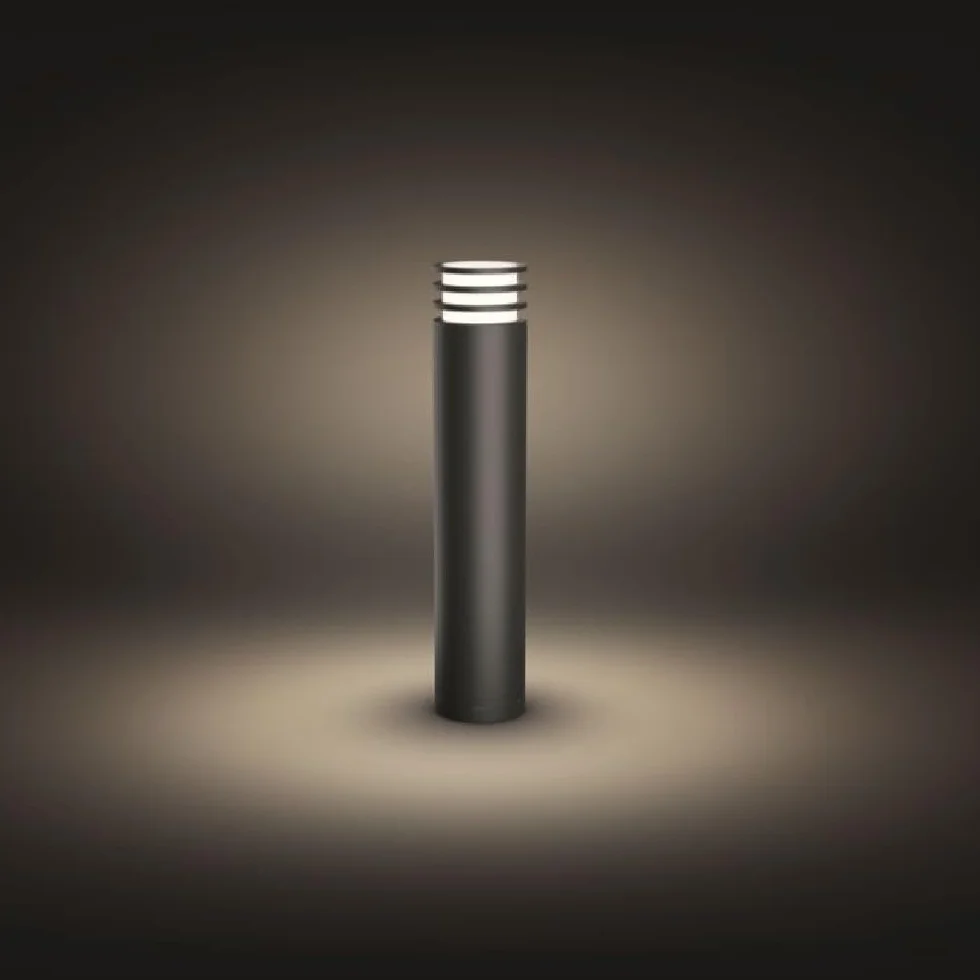 Philips Hue Lucca oświetlenie drogi LED do użytku na zewnątrz, możliwość ściemniania, ciepłe, białe światło, sterowanie za pomocą aplikacji, kompatybilne z Amazon Alexa (Echo, Echo Dot)