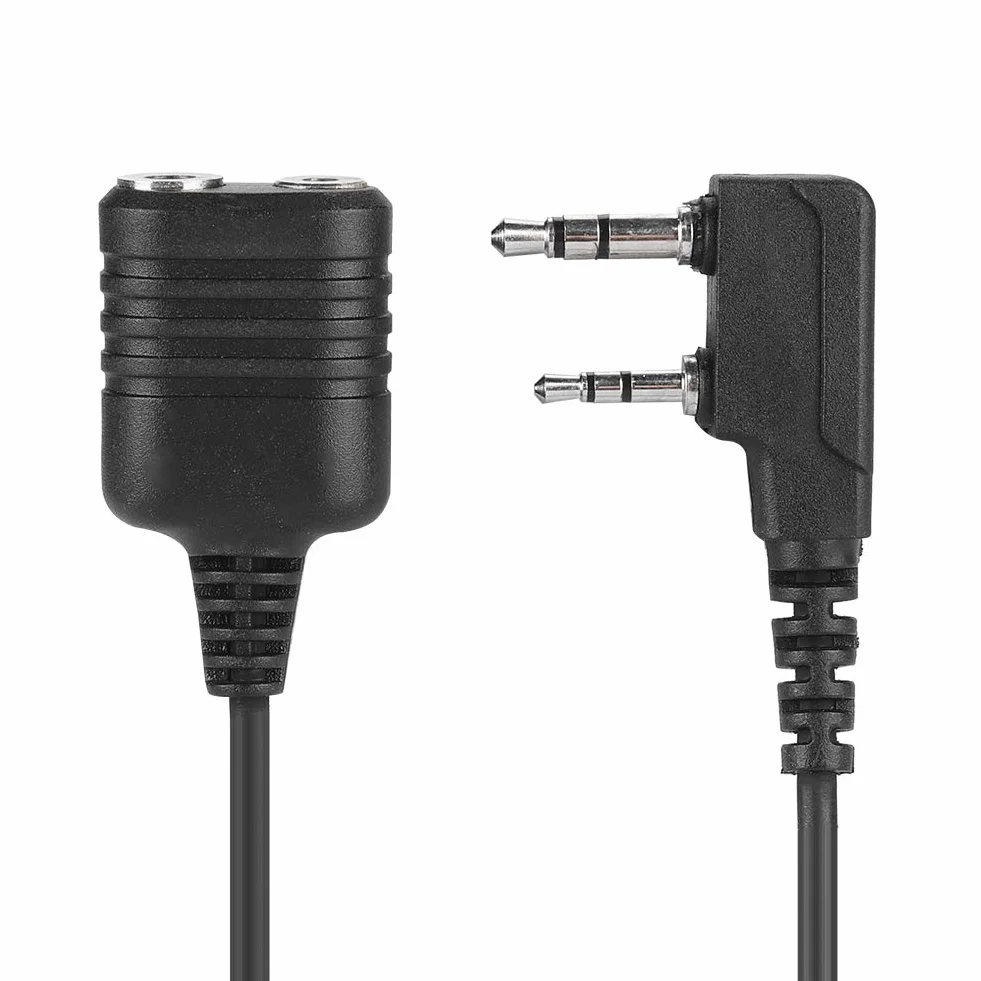 Bewinner Kabel mikrofonowy 2-pinowy do Walkie-Talkie z głośnikiem