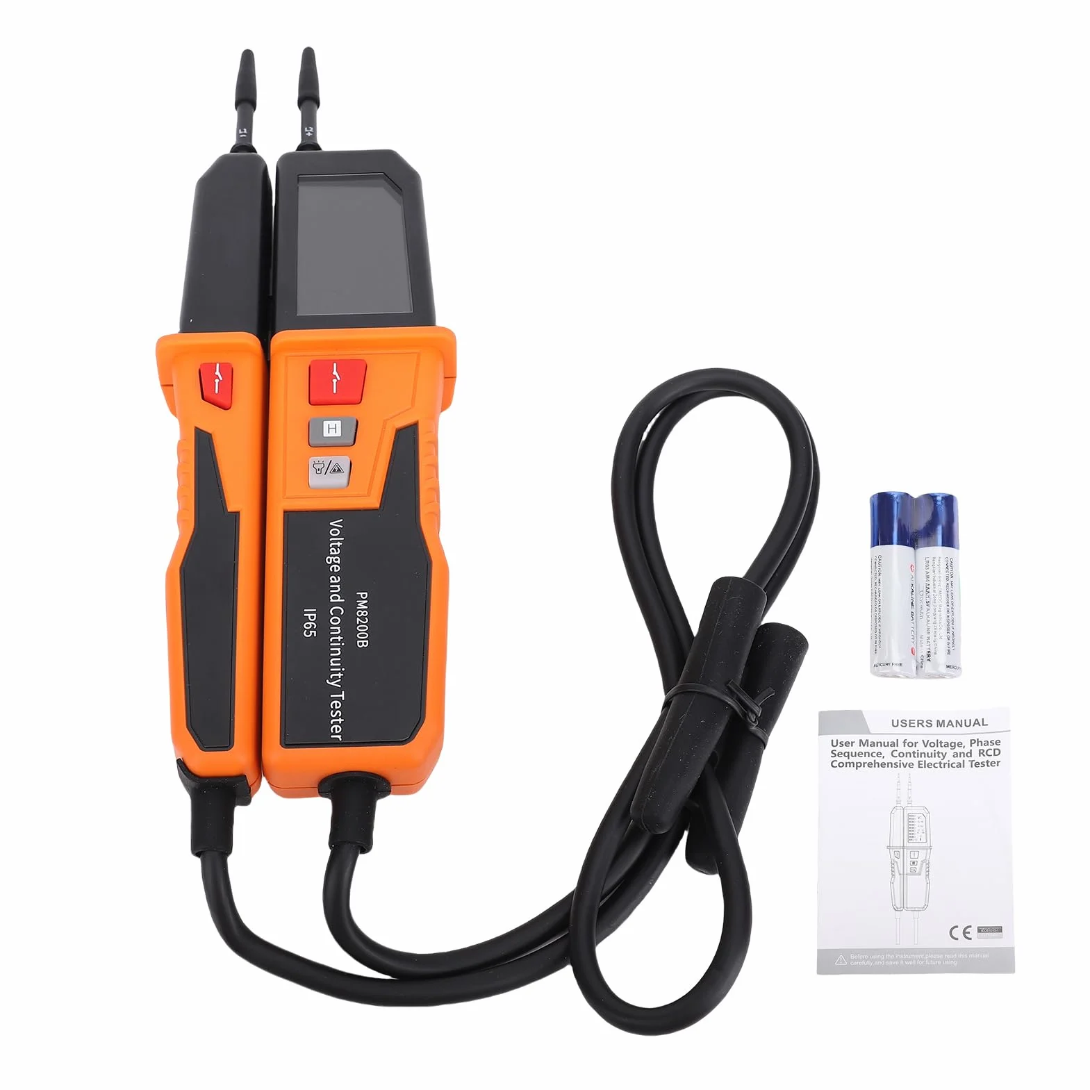Tester Napięcia i Ciągłości, Multimetr Cyfrowy AC DC, Tester 12 V-1500 V z Automatycznym Zakresem i IP65 CAT IV 600, Idealny do Testów Elektrycznych