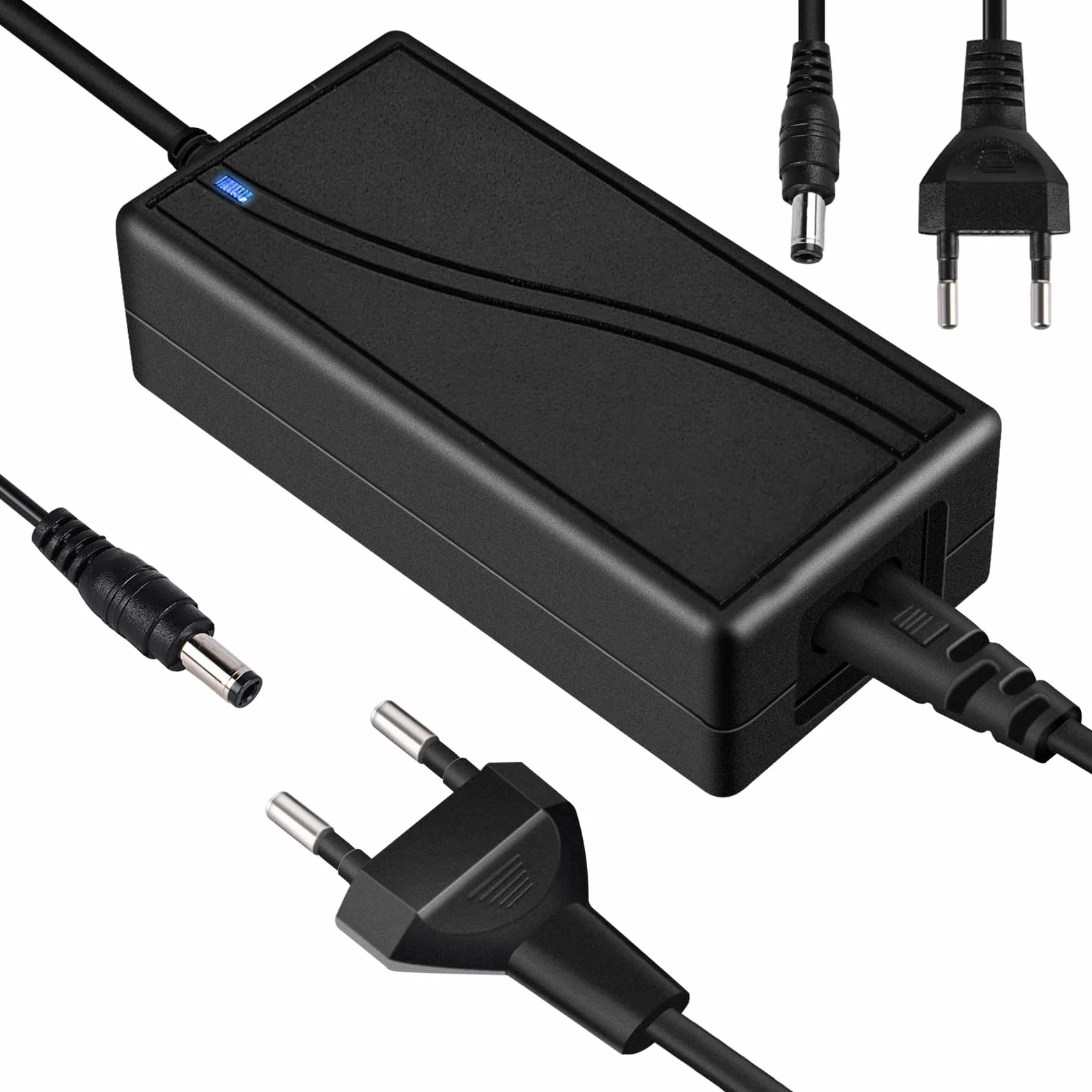 Zasilacz sieciowy 12 V 6 A Ac Dc adapter: 12 V LED transformator zasilacz sieciowy LED 72 W LED Strip zasilacz do taśm świetlnych LED, monitorów, telewizorów, wzmacniaczy, systemu kamer, wtyczka Euro
