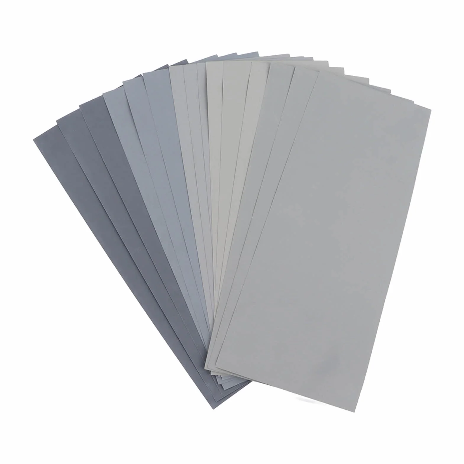 Papier ścierny, 15 szt. Zestaw Papierów ściernych 2000 3000 5000 7000 10000 Arkusze Papieru ściernego, Zestaw Asortymentowy Papieru ściernego z Węglika Krzemu do Rzemiosła