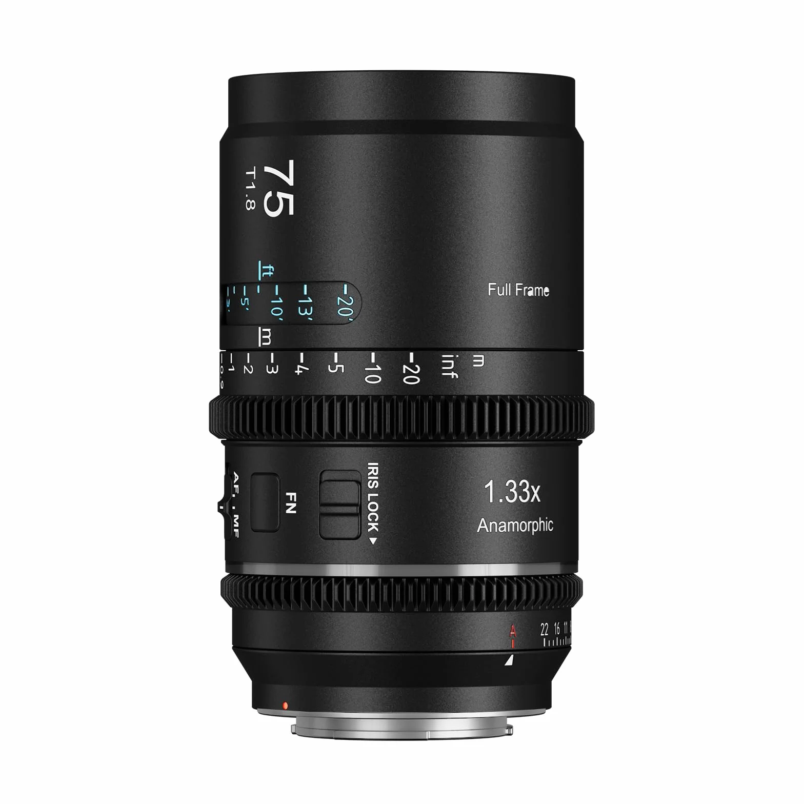 SIRUI Astra 75mm T1.8 1,33X Prime Anamorficzny obiektyw, pełnoklatkowy obiektyw kinowy z autofokusem z dużym otworem do mocowania E, do A7C, A7IV, A9, A6700, ZV-E10, FX30 (neutralny rozbłysk)