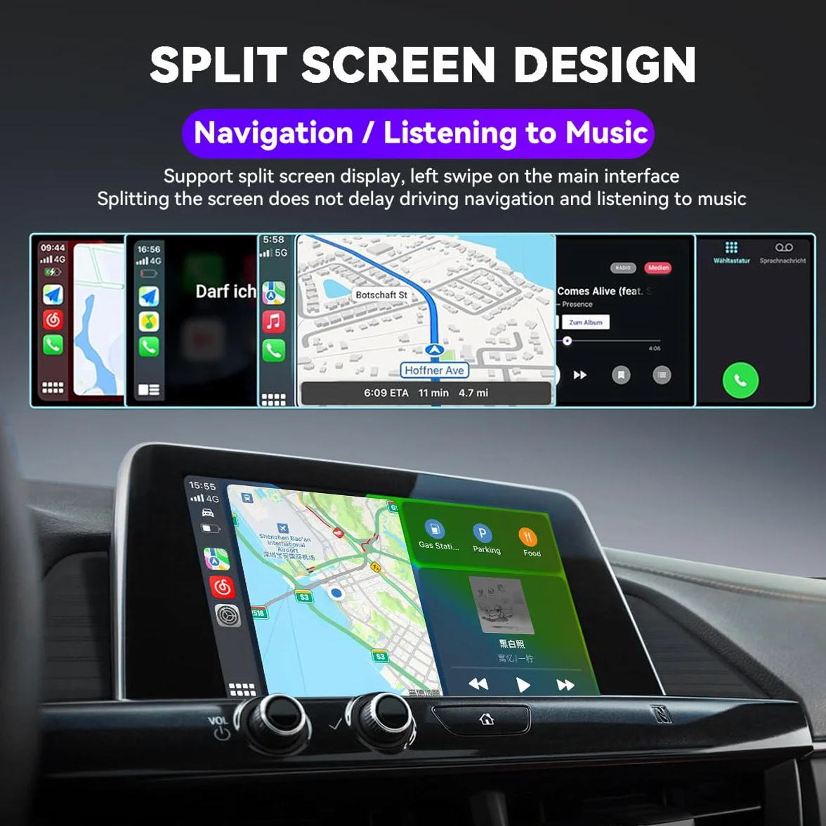 Bezprzewodowy adapter CarPlay Bluetooth 5.0 5G do iPhone'a