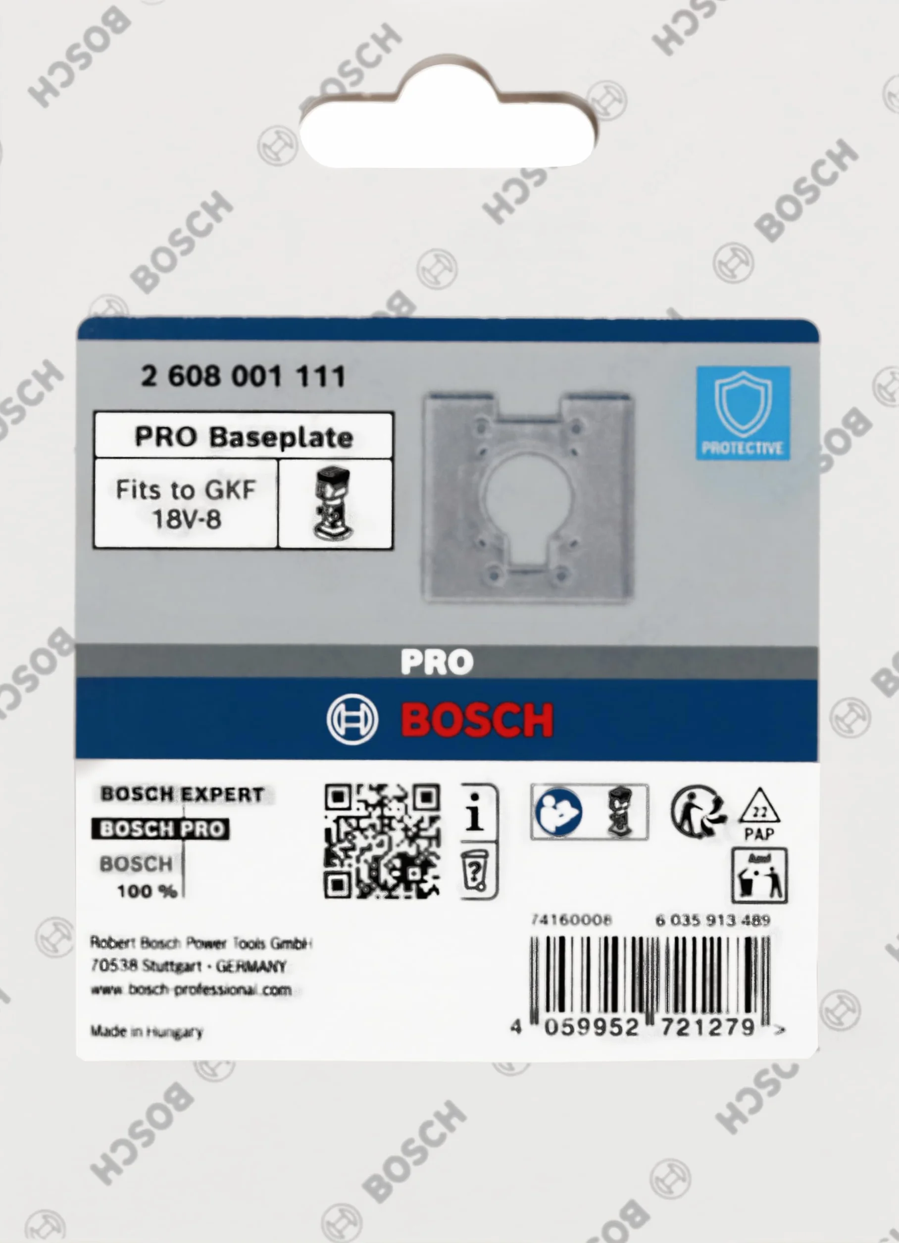 Bosch 1x Płyta bazowa PRO do frezarki (Szerokość 96 mm, Professional Akcesoria Frezarka akumulatorowa)