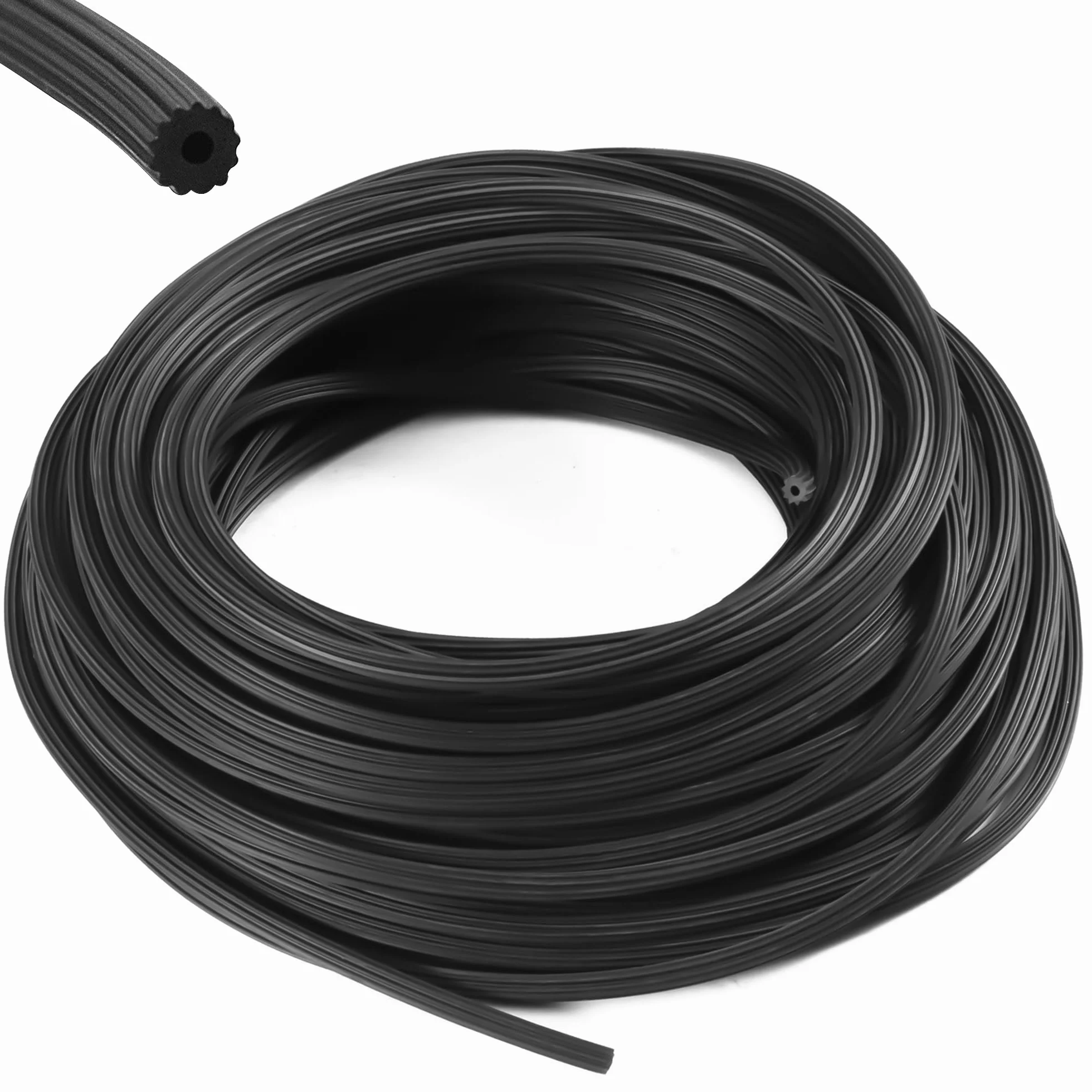 Joycabin 20 m Ø 4 mm gumowa taśma kedrowa do moskitiery, siatka na owady, gumowa siatka na owady, akcesoria do ram napinających, jako taśma kederowa, sznurek do kedera, część zamienna