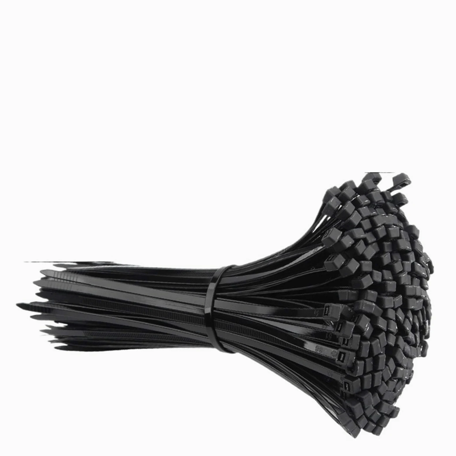Samoblokująca Plastikowa Nylonowa Opaska Kablowa Czarna Zapinana(3.6x200mm)