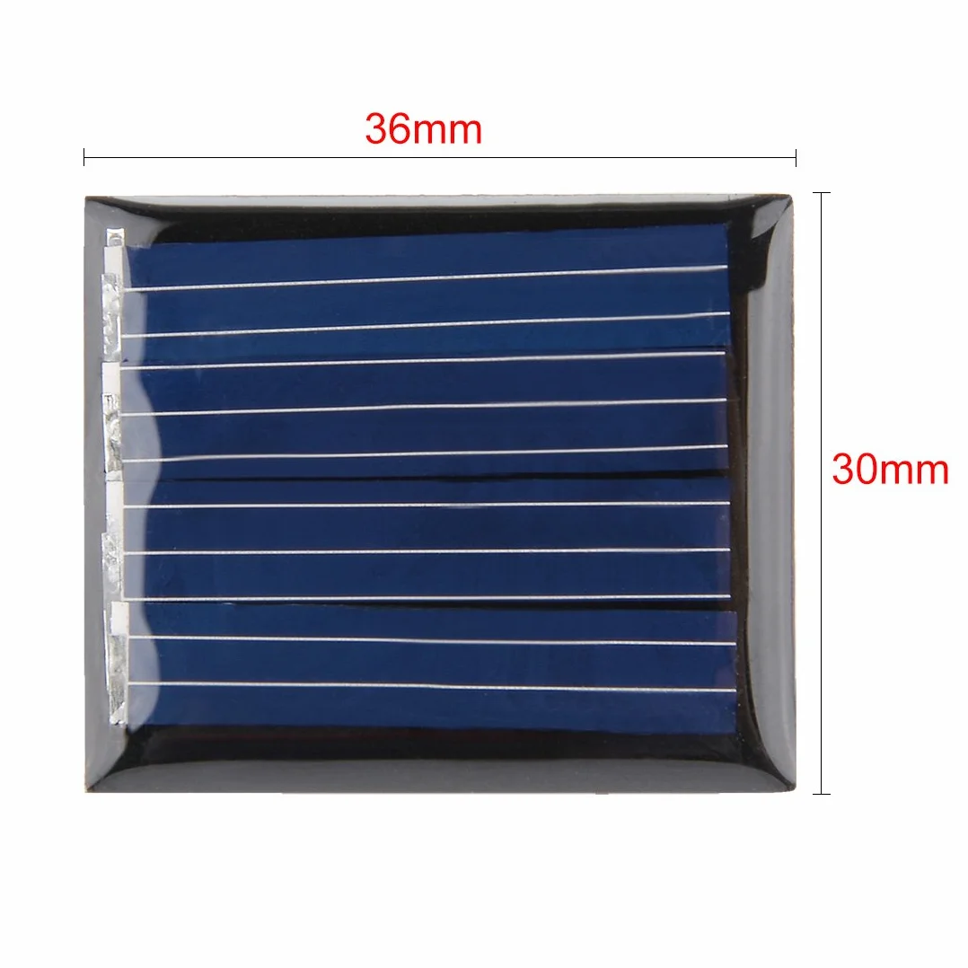 Moduł paneli słonecznych 2V 60mA 30mm x 36mm do telefonu ładowarka