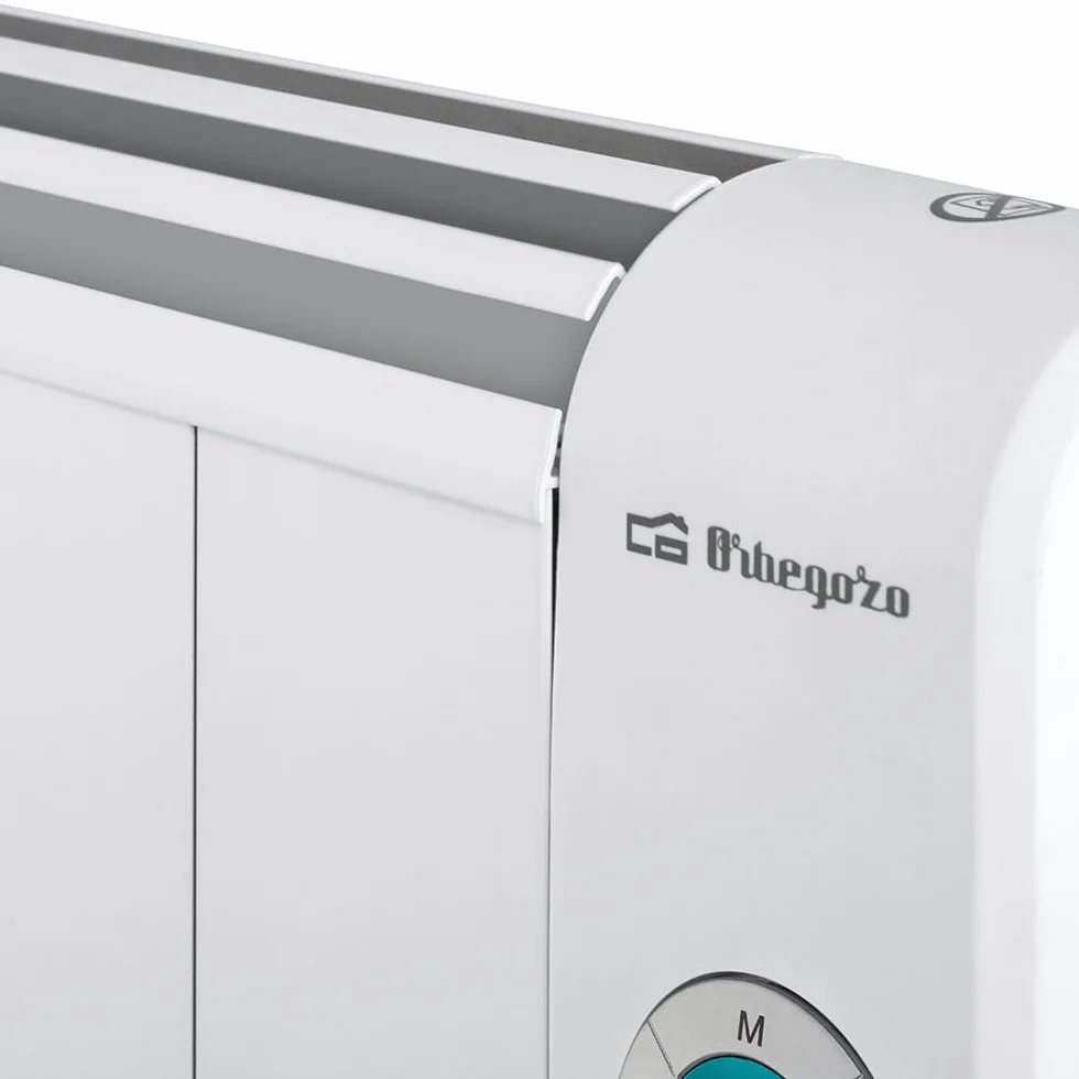 Orbegozo RRW 1500 - Bezprzewodowy emiter niskiego zużycia energii Wi-Fi, 1500 W, cyfrowy wyświetlacz LCD, programowalny, bezprzewodowe połączenie przez Orbegozo APP, 72.1 x 59 x 7.5 cm, Kolor Biały