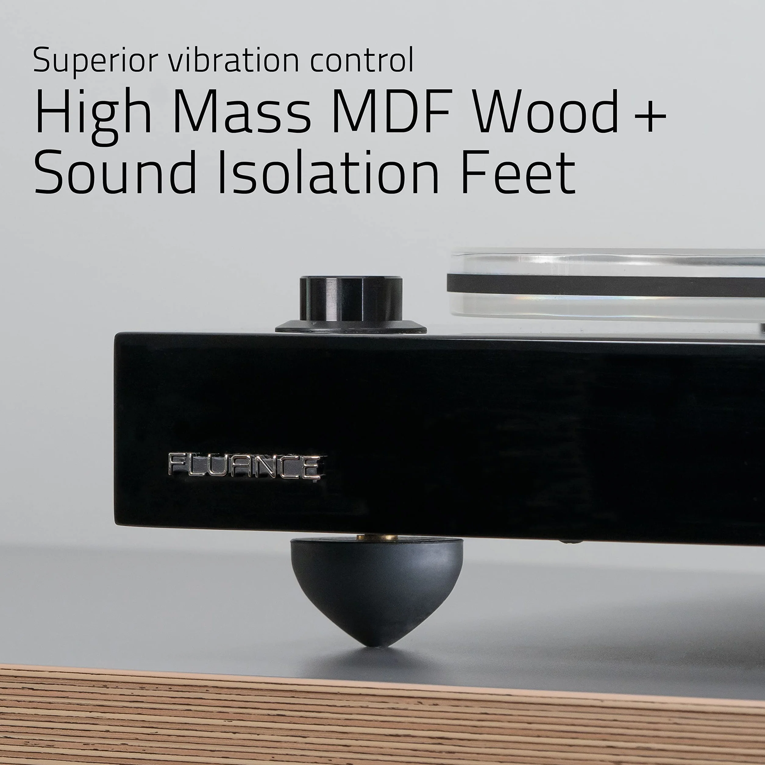 Fluance RT85 gramofon winylowy z wkładem Ortofon 2M, talerz akrylowy, silnik kontroli prędkości