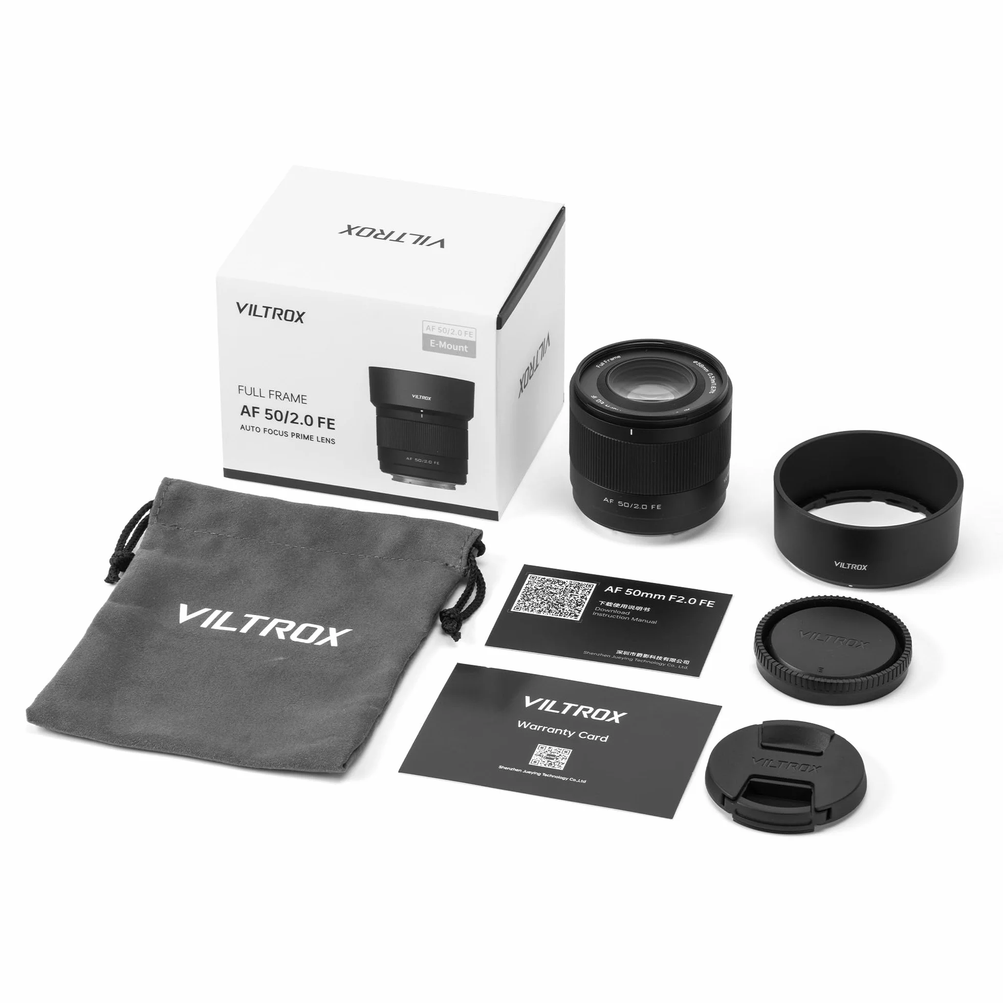 VILTROX Pełnoklatkowy obiektyw AF 50 mm F2.0 Air do Sony E-Mount, STM Focus Motor
