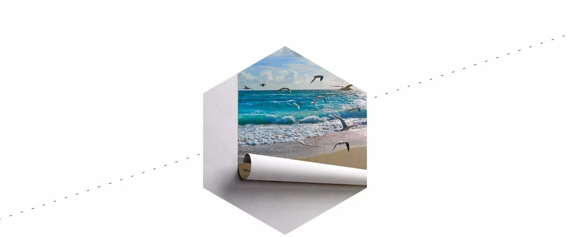 Muralo Fototapeta plażowa, 150 x 225 cm, tapeta ścienna z włókniny, morze, mewy, niebo, do salonu, sypialni, nowoczesne obrazy ścienne XXL, natura, panorama, woda, dekoracja ścienna