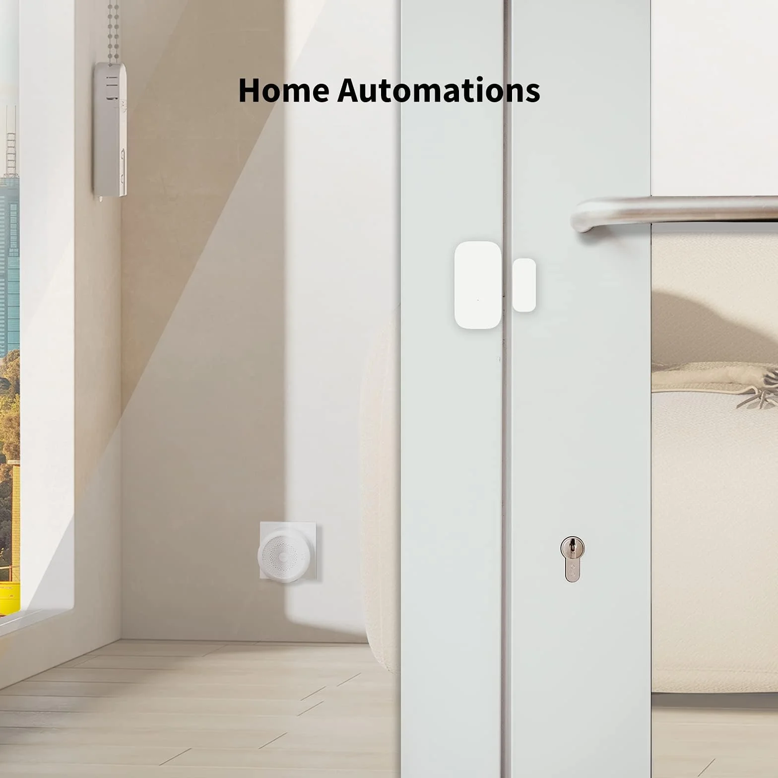 Aqara Sterownik Rolet E1, Wymaga HUB OD AQARA, z Planowaniem i Sterowaniem Głosem, ładowany z długim Czasem żywotności Baterii, Kompatybilny z HomeKit, Alexa, Asystentem Google i IFTTT