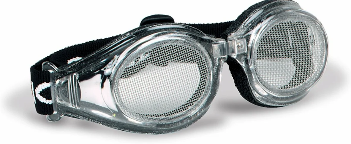 Bugz - Okulary ochronne do oczu ze stalową siatką przeciwmgielną - 20 siatek