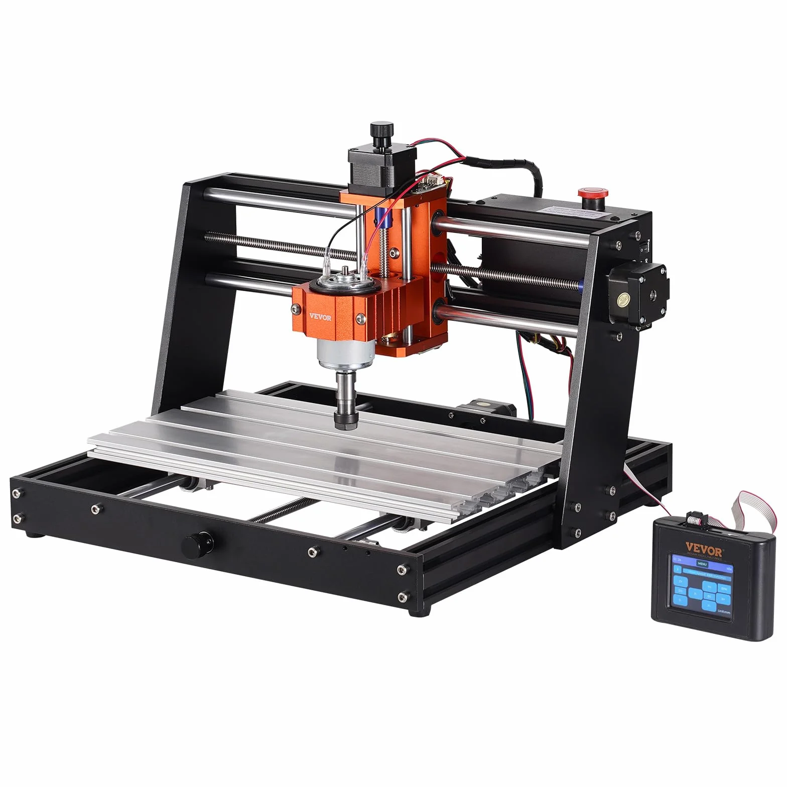 VEVOR Maszyna do grawerowania CNC 120 W, zestaw frezarki do rzeźbienia i grawerowania drewna z 3-osiową kontrolą GRBL, obszar roboczy 300 x 200 x 72 mm do drewna, akrylu, MDF, PVC, pianki z tworzywa