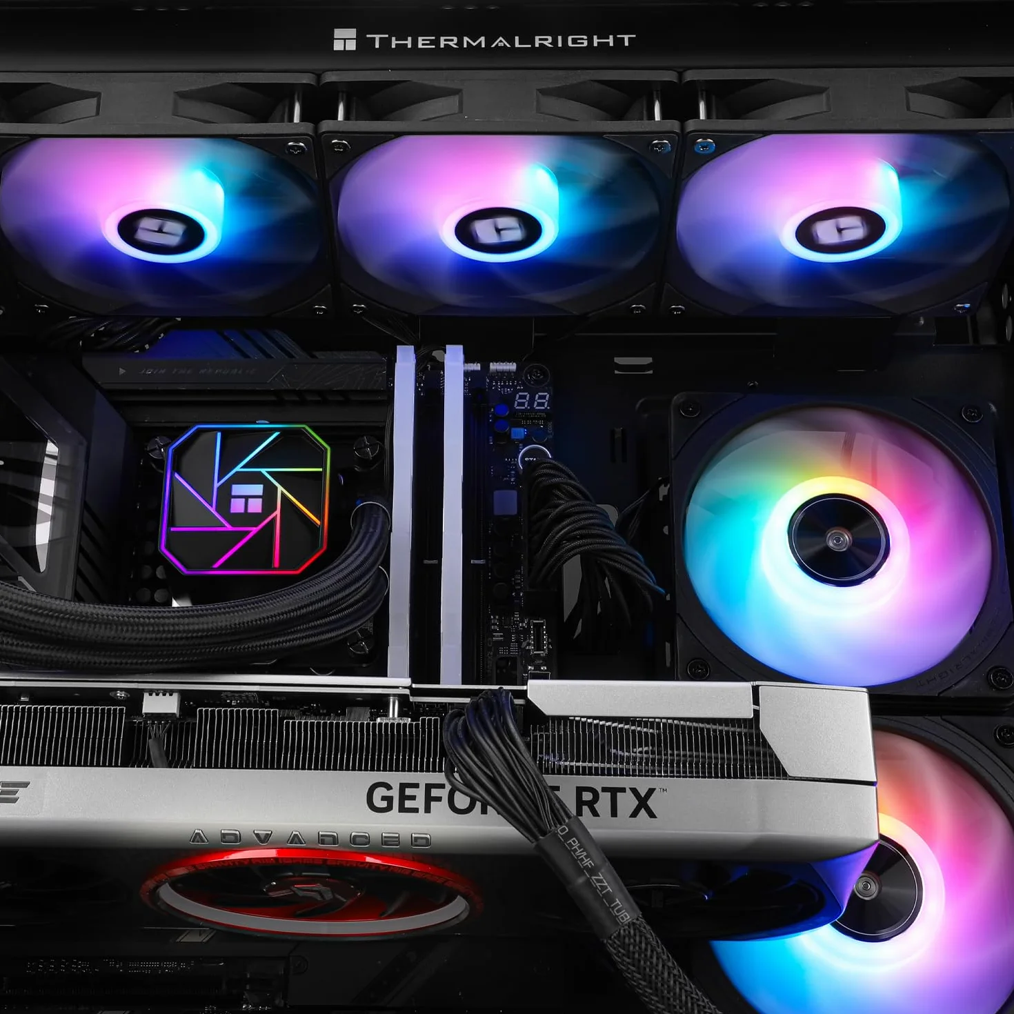 Thermalright TR Aqua Elite 360 V3 chłodziarka do procesora,360 plików chłodzących,3x120 mm wentylator PWM,łożyska S-FDB,do AMD/AM4/AM5, Intel LGA115X/1200/2011/1700/1851