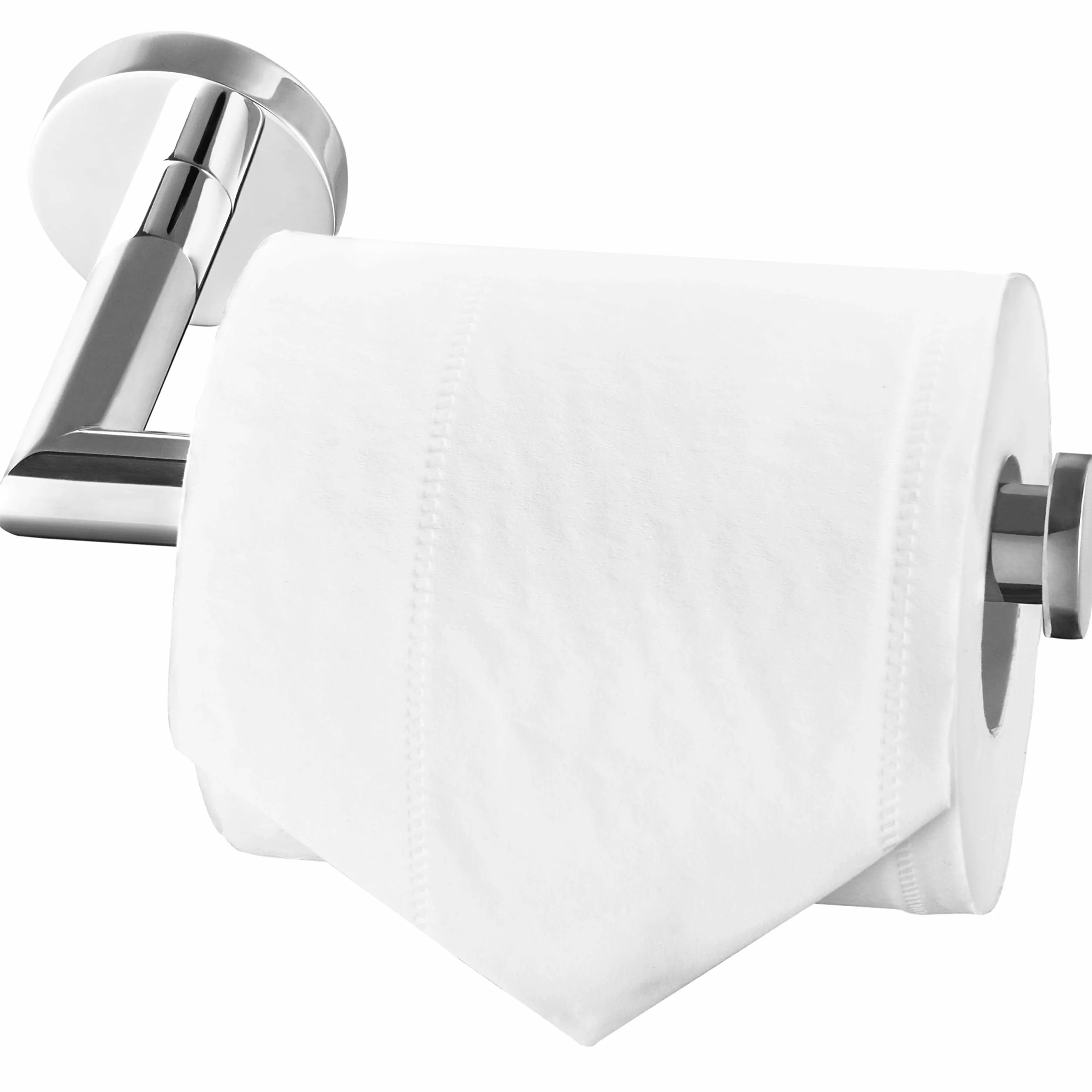 HITSLAM Chromowany uchwyt na papier toaletowy montowany na ścianie stal nierdzewna SUS 304 srebrny uchwyt na papier toaletowy wodoodporny obrotowy uchwyt na chusteczki toaletowe do łazienki