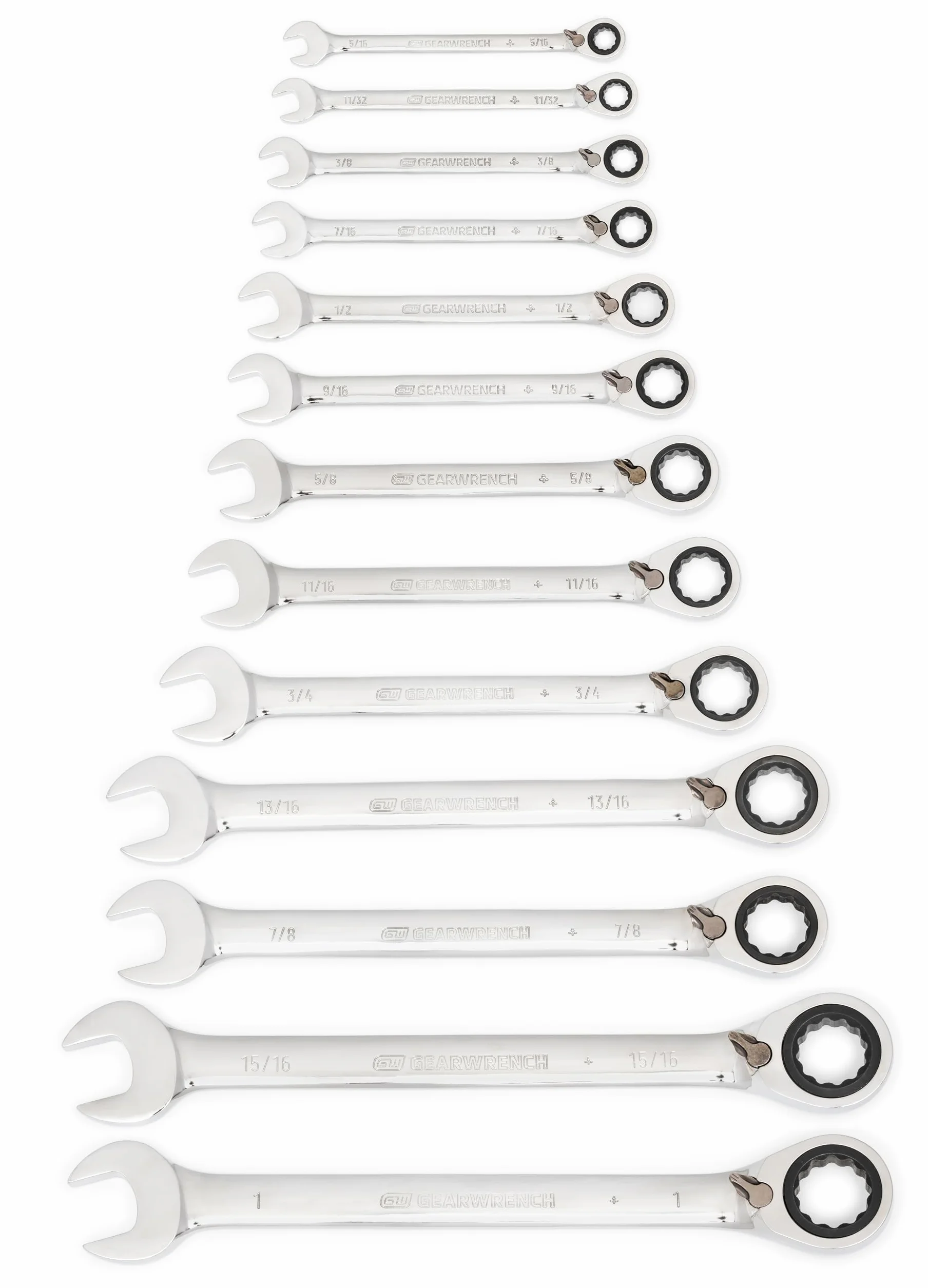 GearWrench 9509 13-szt. SAE odwracalny zestaw kluczy kombinacji