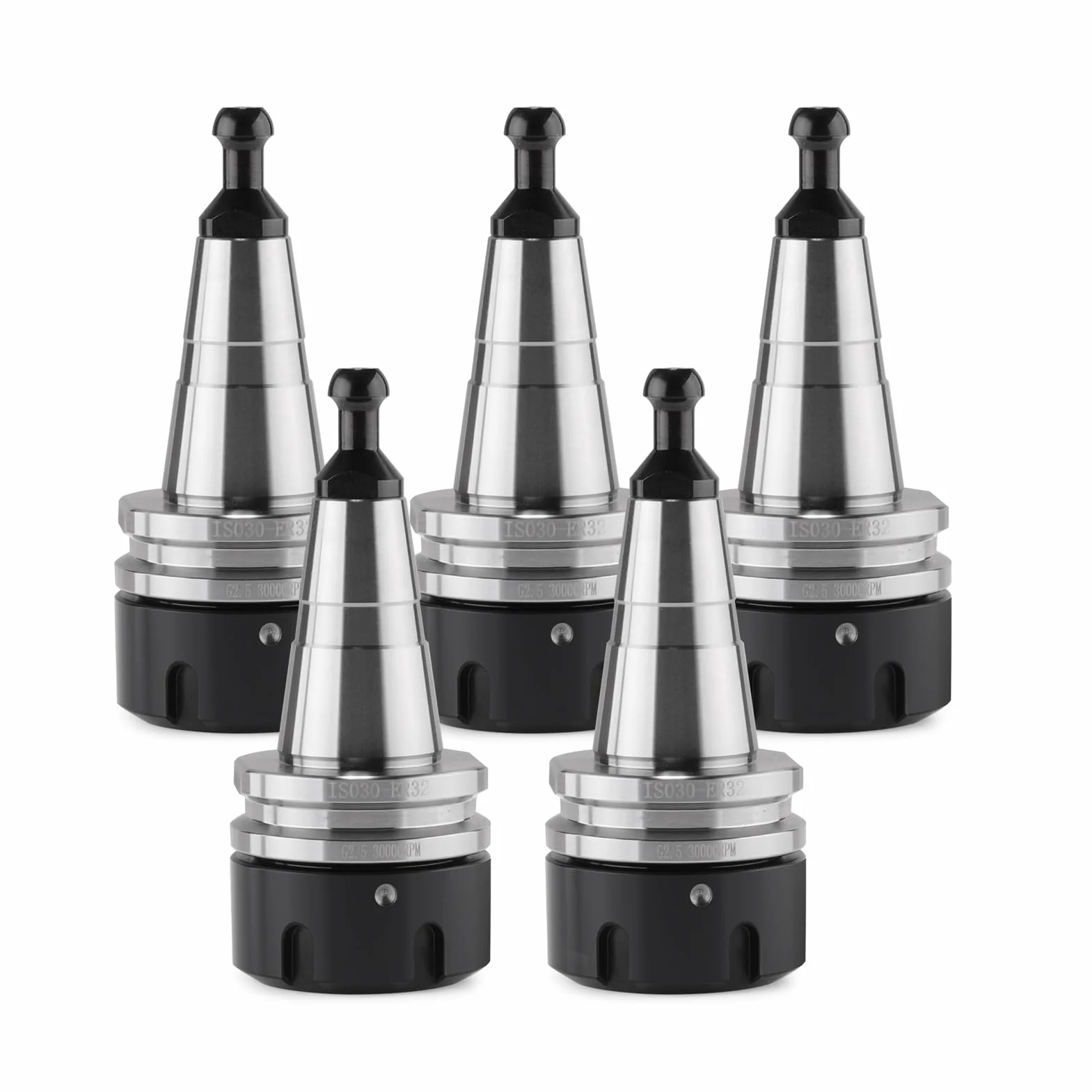 EU_HOZLY 5 sztuk/partia ISO30 ER32-45L Tuleja zaciskowa balansowa G2.5 30000 obr./min CNC uchwyt narzędziowy stal szlachetna z bolcem pociągowym tokarka frezarska