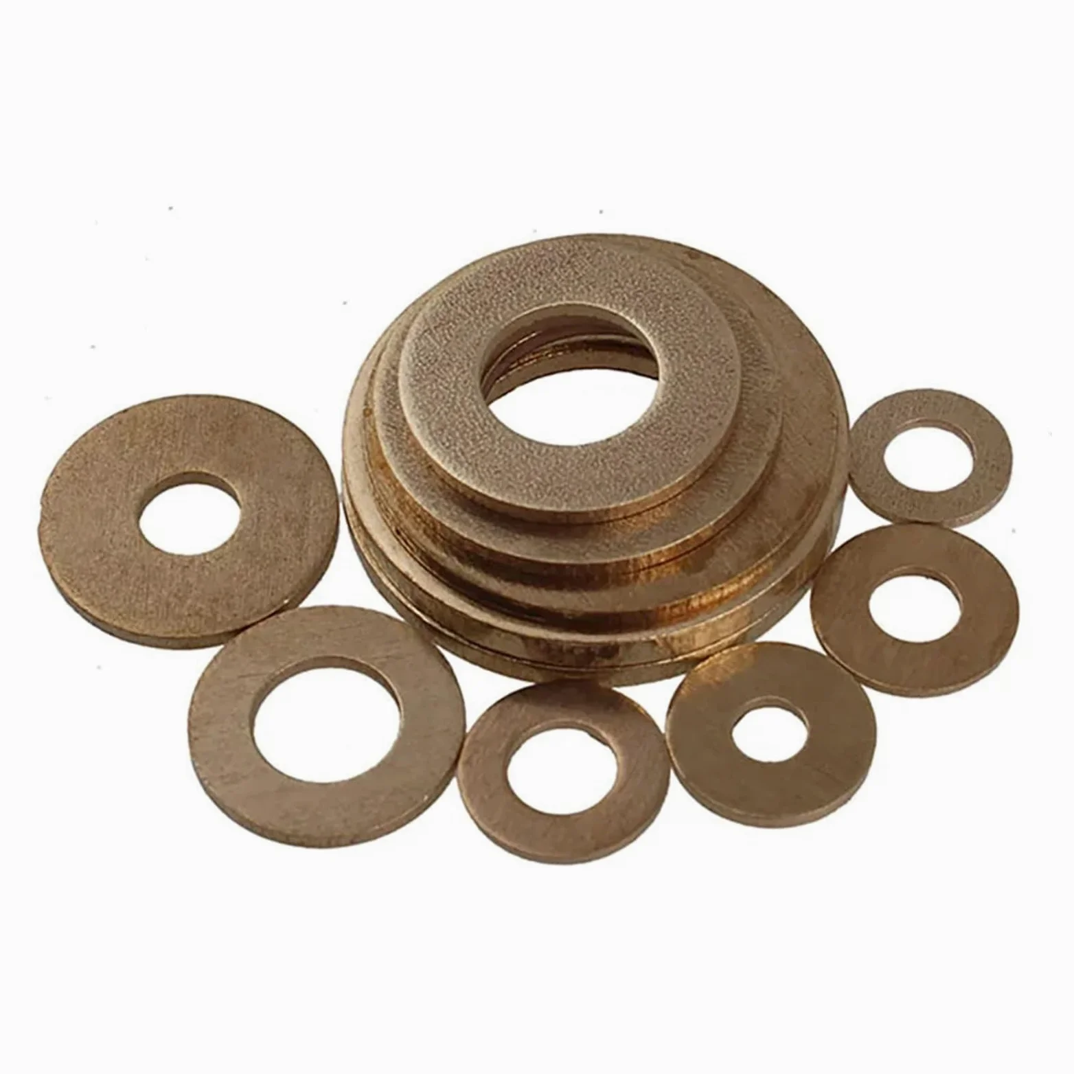 Xuro Uszczelka podkładki płaskiej z litego mosiądzu M2-M20 | Mosiężna uszczelka(50pcs,M16x30x2)