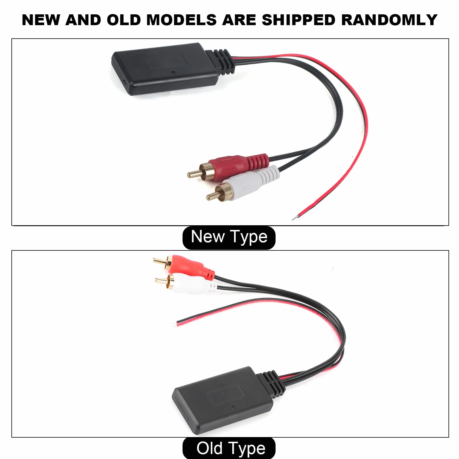 Qiilu samochodowy adapter audio Bluetooth, wejście Aux uniwersalny bezprzewodowy adapter modułu Bluetooth AUX Audio 2 kabel złącze radia samochodowego