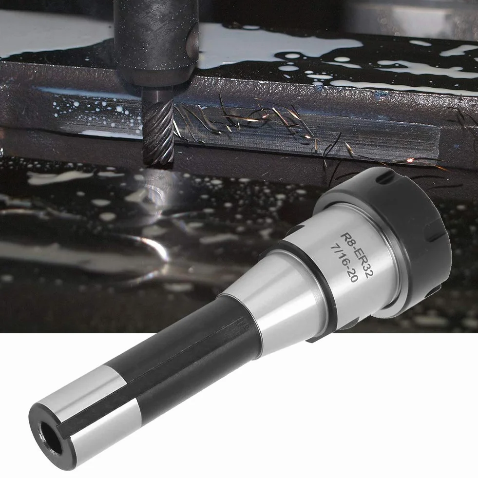 Generic Uchwyt Tulejowy R8 ER32 Precyzyjne Narzędzie do Frezowania CNC do Obróbki 16 Cm 1 szt. i 6 Tulei Zaciskowych