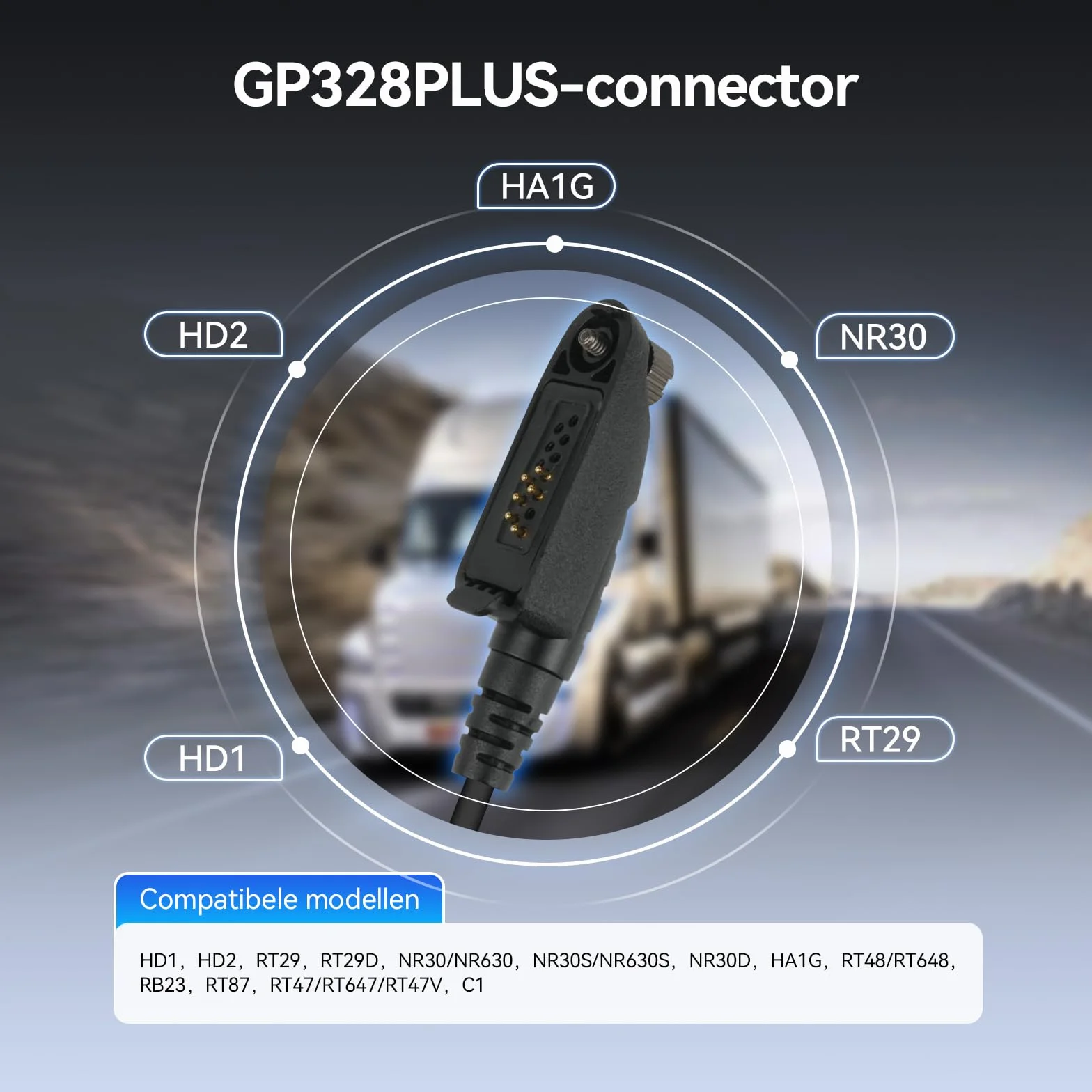 Retevis HM005 Dwukierunkowy Głośnik Radiowy Mic,Radiowy Mic z Redukcją Szumu AI,Dwukierunkowy Mikrofon Radiowy MIC Kompatybilny z Retevis HD1 RT29 NR630S RT648 NR30 RT87(1 Sztuki)