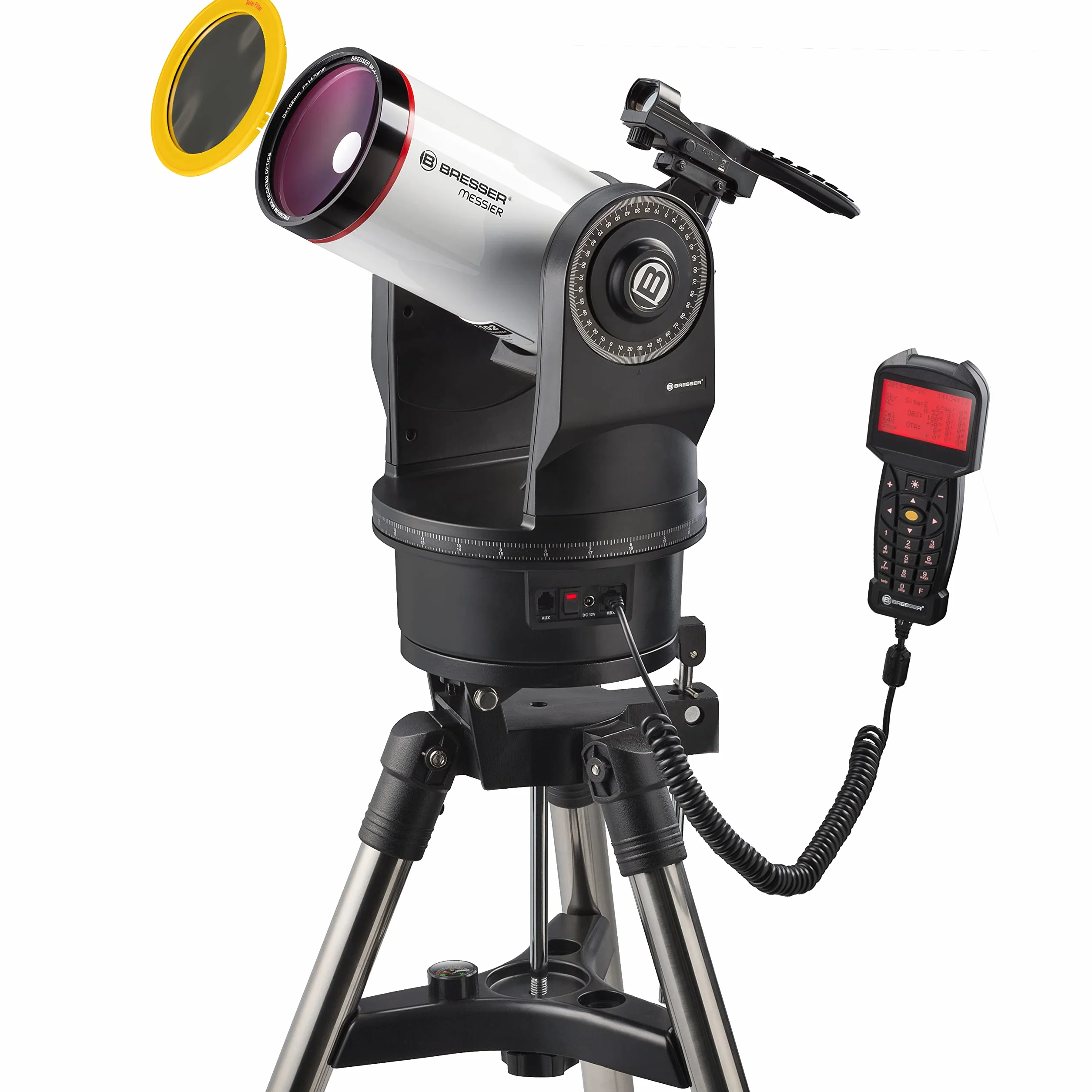 Bresser Miernik teleskopowy MCX-102 z ogniskową 1470 mm i teleskopem GoTo EQ/AZ z opcjonalnym montażem równikowym lub azymutalnym, łącznie ze statywem