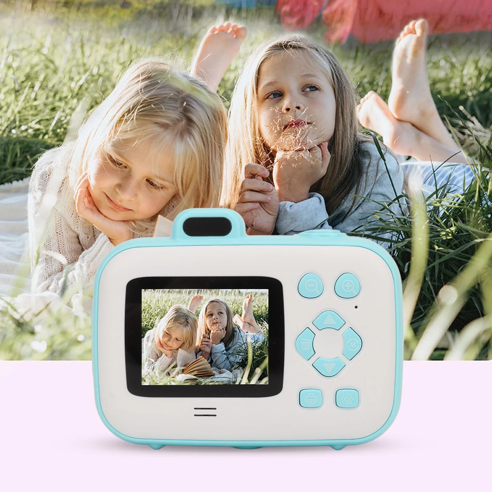 Aparat Natychmiastowy dla Dzieci 42 MP Ekran IPS HD 2,4 Cala Druk Termiczny Materiał ABS Bateria
