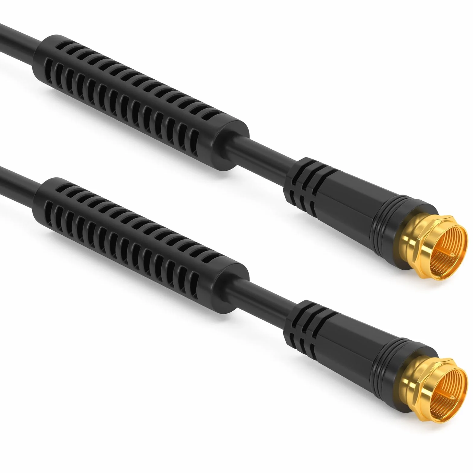 HB-DIGITAL 5m kabel antenowy TV SAT 8K 4K UHD kabel koncentryczny satelitarny kabel przyłączeniowy F-wtyk DVB-S2 DAB+ radiowy płaszcz prądowy filtr 2x rdzeń ferrytowy czarny